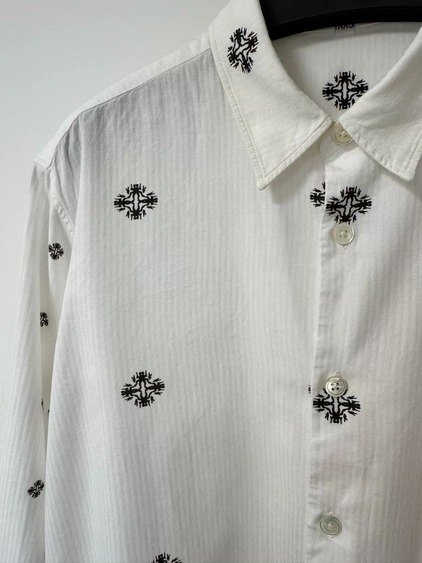 Ann Demeulemeester Ann Demeulemeester SS13 Zen Pattern Shirt Size XXS / US 00 / IT 34 - 3 Thumbnail
