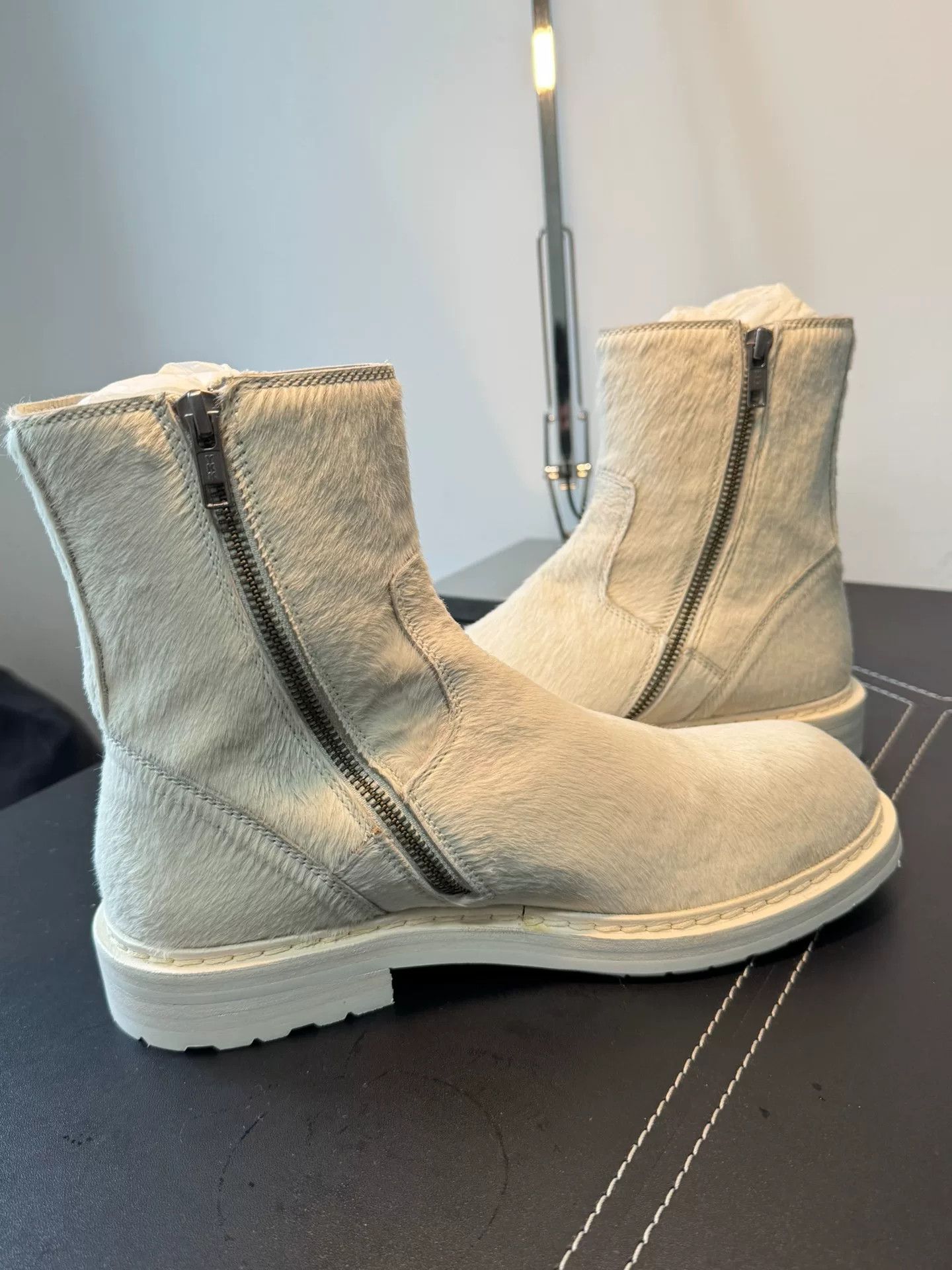 Ann Demeulemeester Ann Demeulemeester Vitello Backlace Boots Size US 8 / IT 38 - 4 Thumbnail
