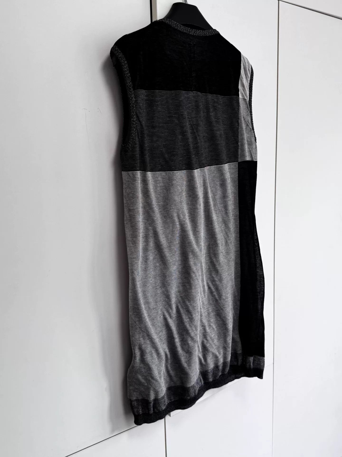 Rick Owens Rick Owens 2014 B&W Colorblock Vest Size S / US 4 / IT 40 - 6 Thumbnail