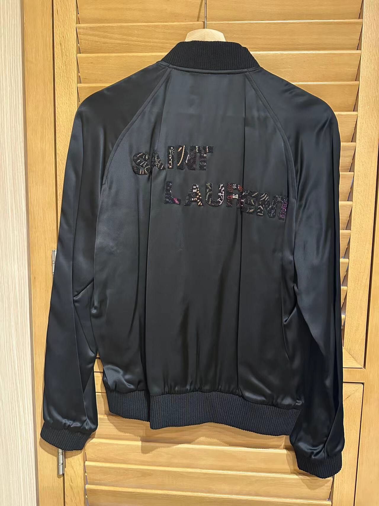 Anthony Vaccarello Saint Laurent SLP 19ss Teddy Rainbow Logo Jacket Size US S / EU 44-46 / 1 - 2 Thumbnail