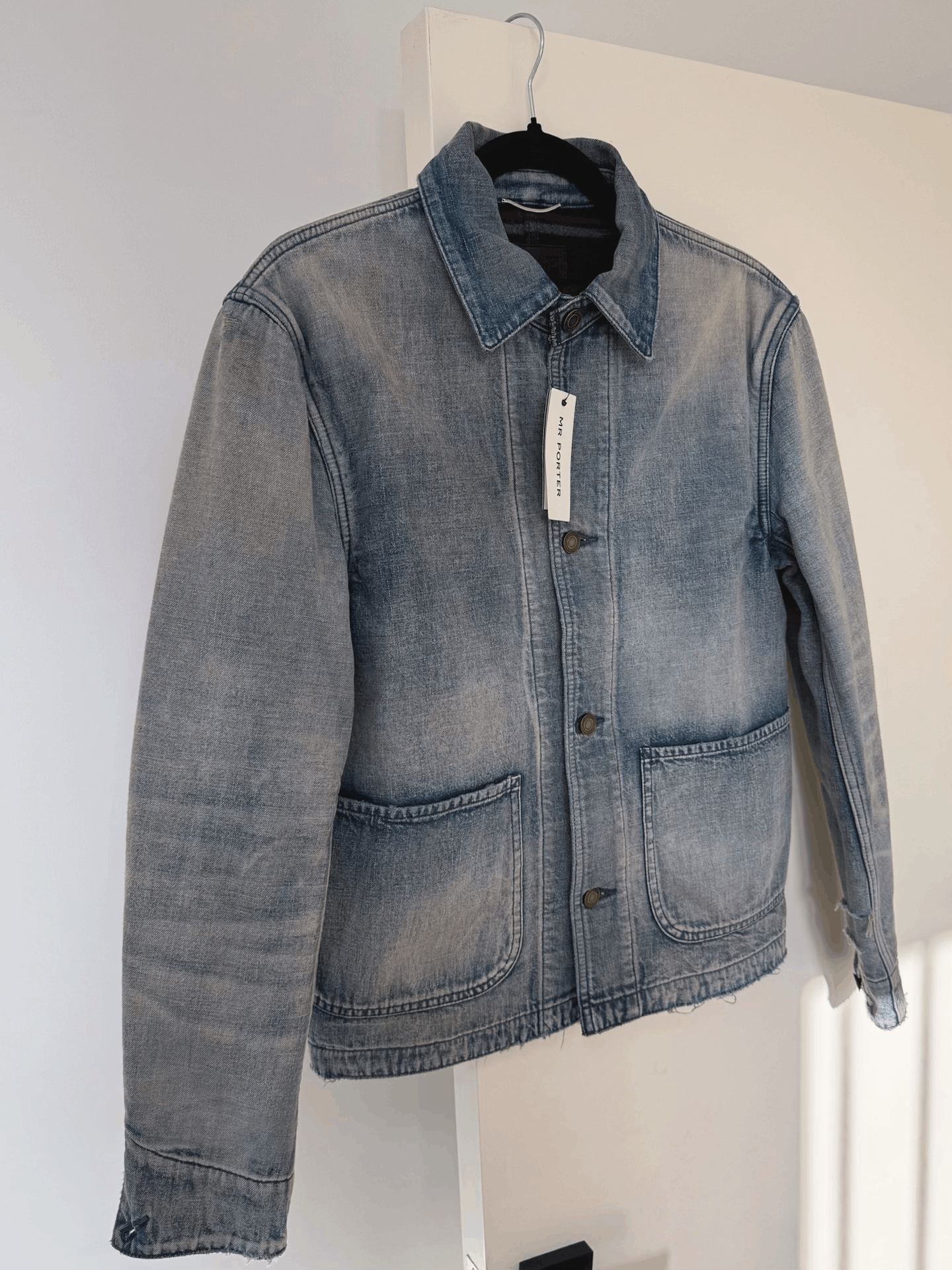 Saint Laurent Paris Saint Laurent 2020 Men's Distressed Denim Puffer Size US XS / EU 42 / 0 - 4 Thumbnail