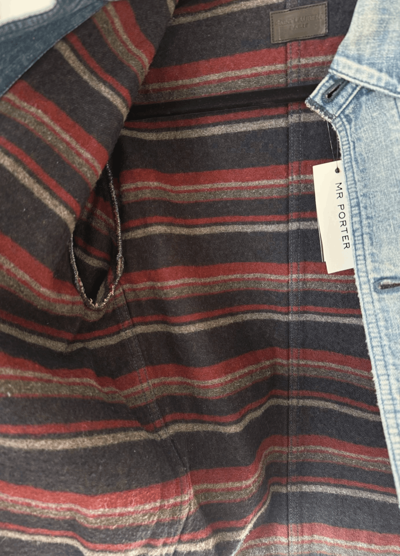 Saint Laurent Paris Saint Laurent 2020 Men's Distressed Denim Puffer Size US XS / EU 42 / 0 - 8 Thumbnail