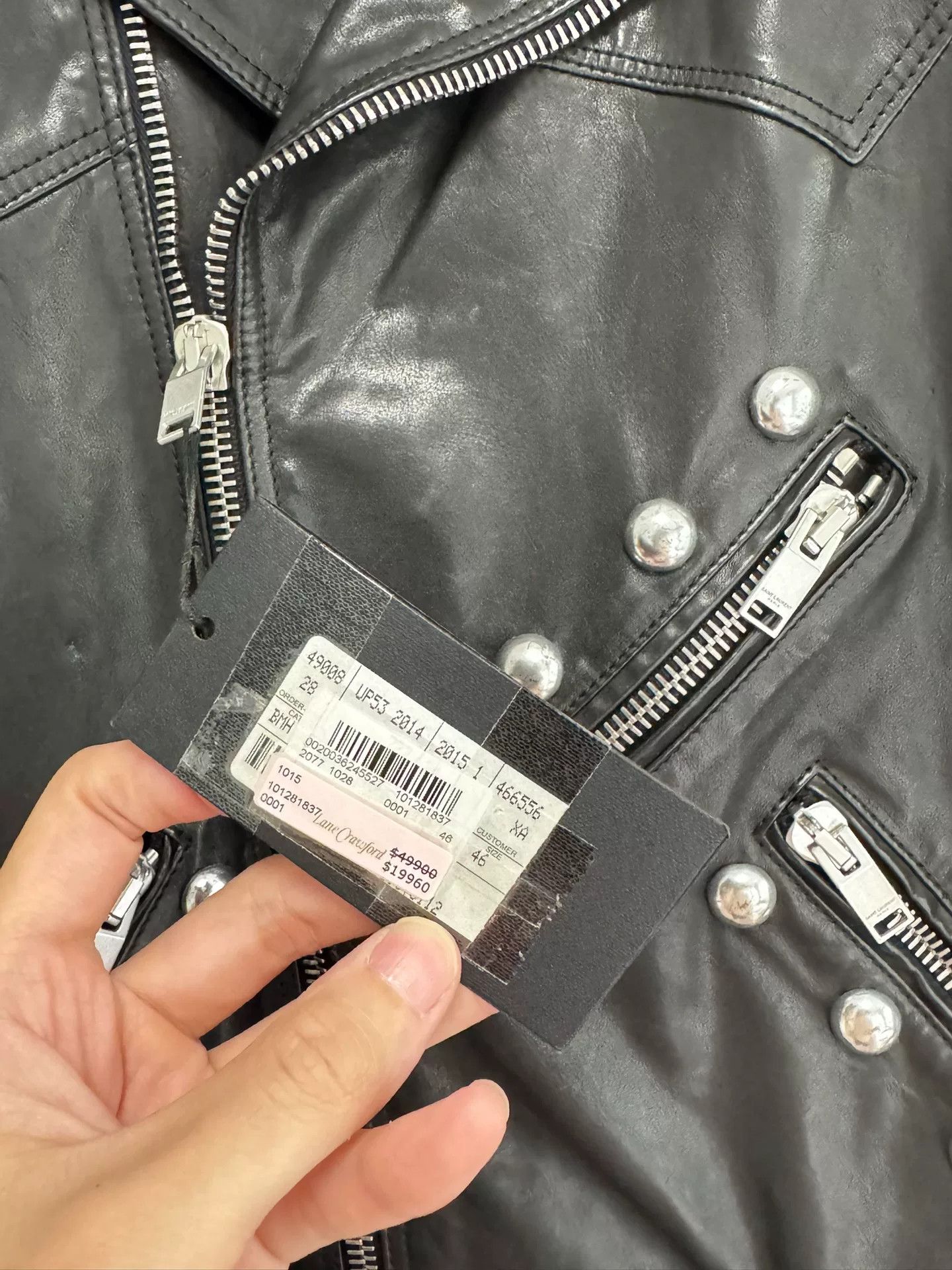 Hedi Slimane Saint Laurent Hedi Studded Leather Jacket Size US S / EU 44-46 / 1 - 6 Thumbnail