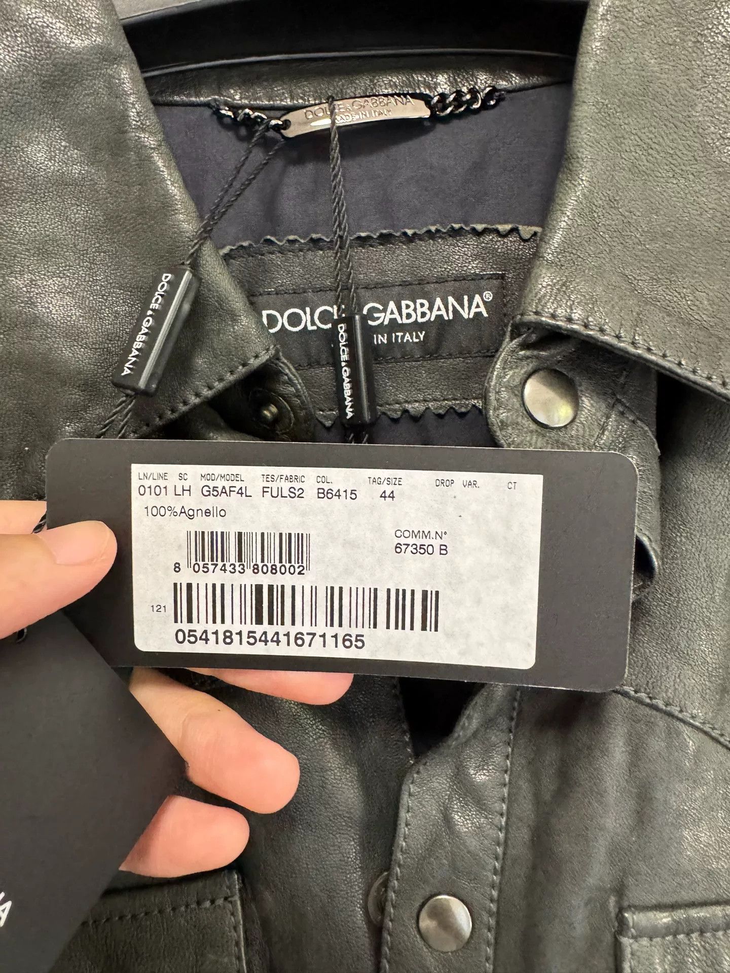 Dolce & Gabbana Dolce&Gabbana Leather Shirt Size US S / EU 44-46 / 1 - 4 Thumbnail