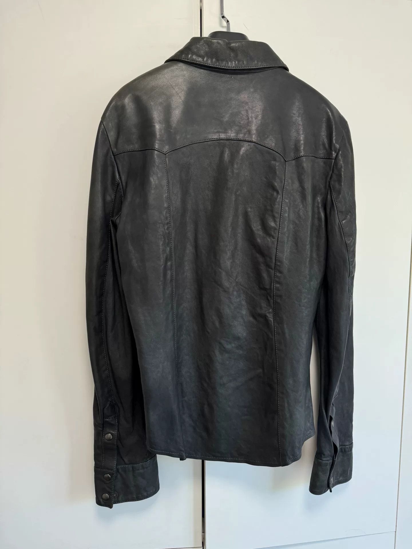 Dolce & Gabbana Dolce&Gabbana Leather Shirt Size US S / EU 44-46 / 1 - 6 Thumbnail