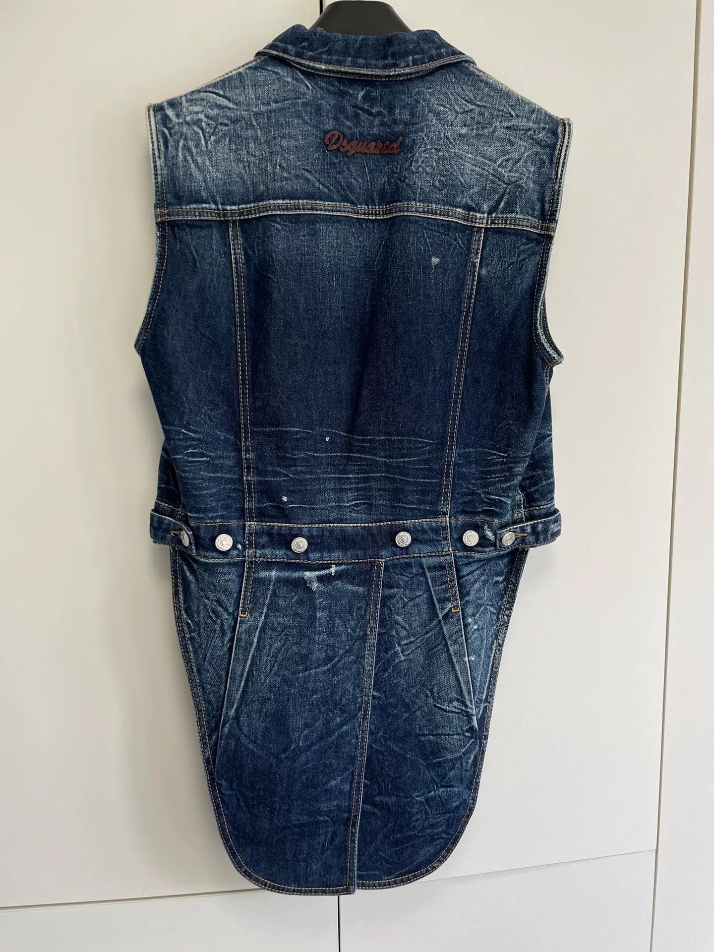Dsquared2 DSQUARED2 Tuxedo Design Denim Vest Size US S / EU 44-46 / 1 - 7 Thumbnail
