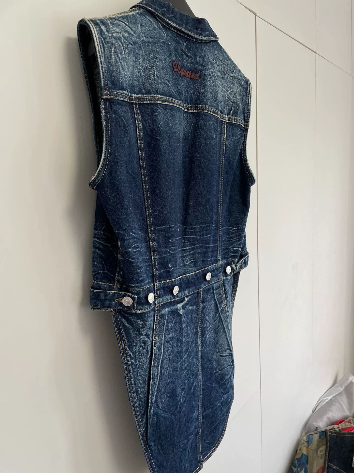 Dsquared2 DSQUARED2 Tuxedo Design Denim Vest Size US S / EU 44-46 / 1 - 8 Thumbnail