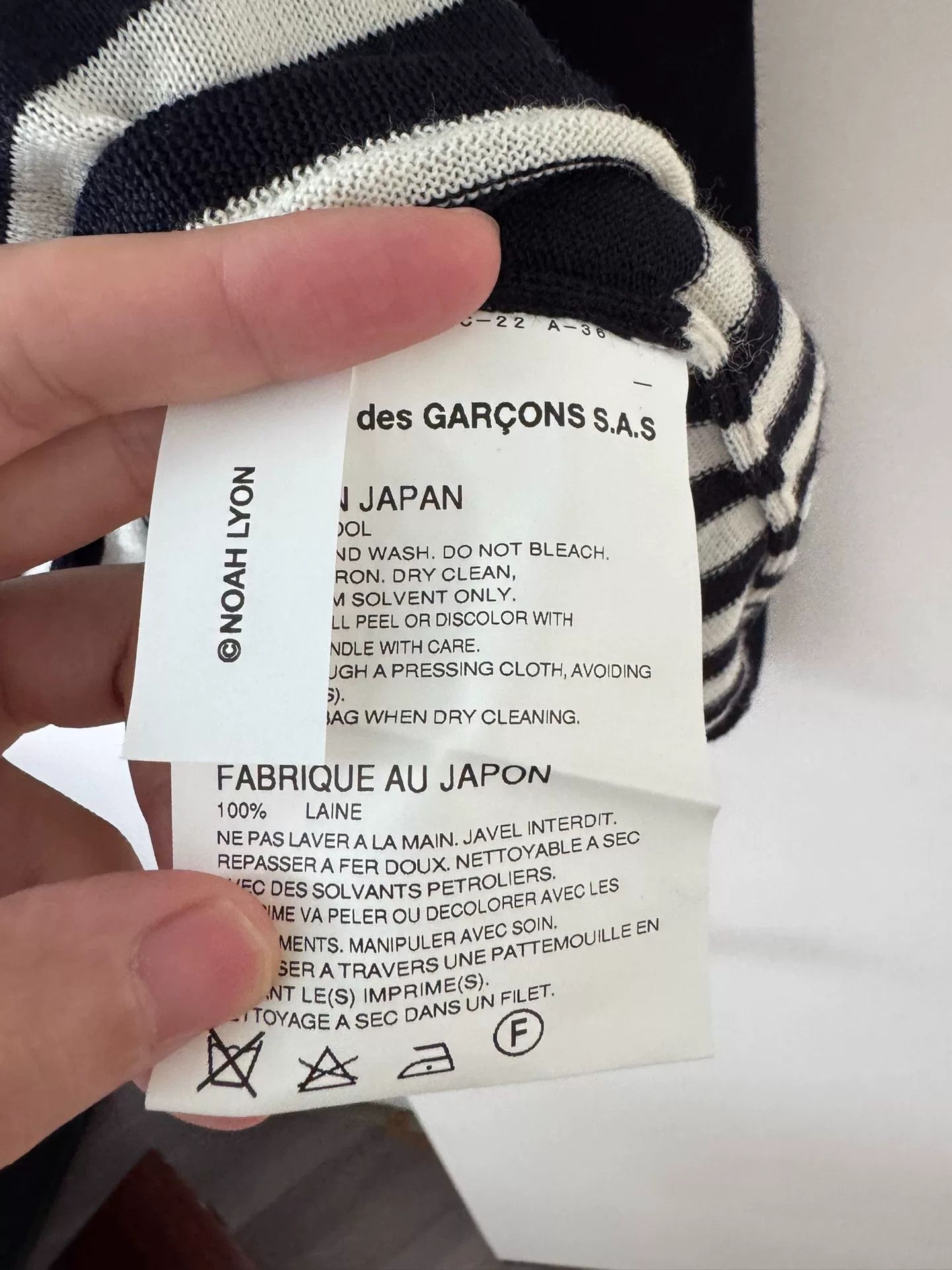 Comme des Garcons CDG SHIRT Blue Stripe Sweatshirt Size US S / EU 44-46 / 1 - 7 Thumbnail