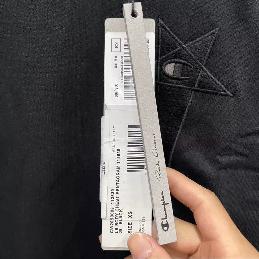 Rick Owens Rick Owens x Champion Black Jumpsuit S Size US 26 / EU 42 - 3 Thumbnail