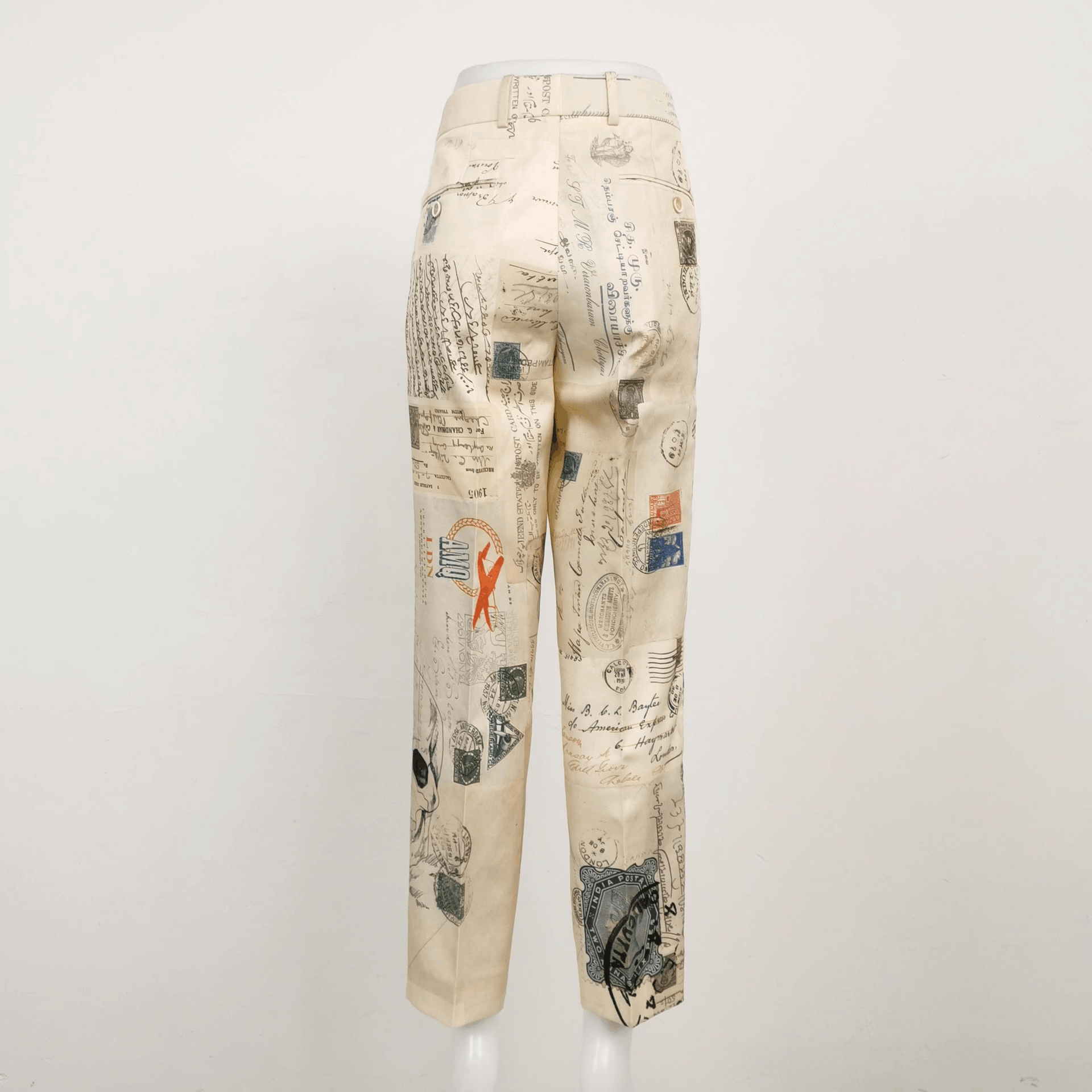 Alexander McQueen Alexander McQueen Animal World Silk Print Trousers Size US 30 / EU 46 - 2 Thumbnail