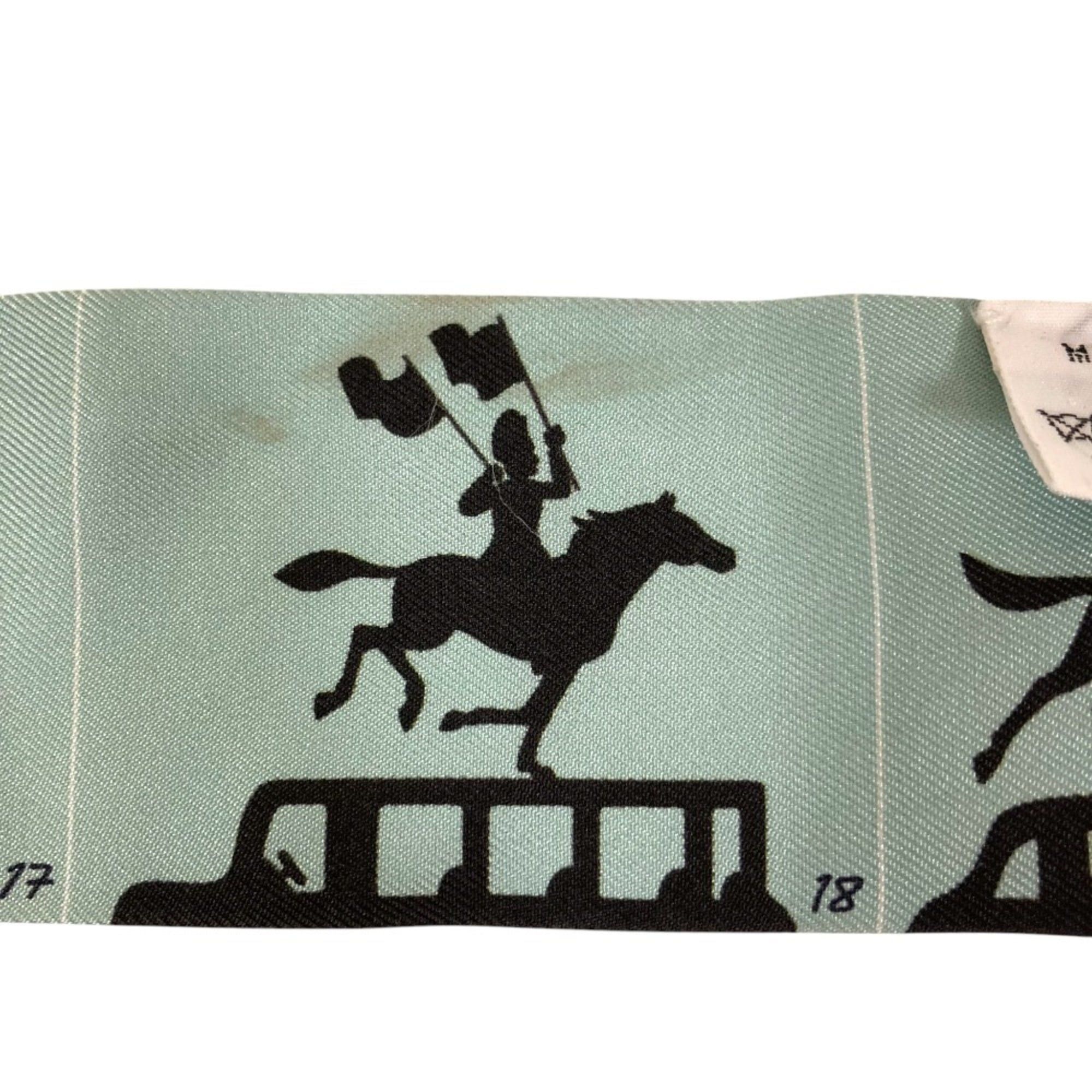 Hermes Hermes Parade Twilly Silk Scarf, Light Blue, Women's, Lux, Pre-owned Brands Size ONE SIZE - 9 Thumbnail
