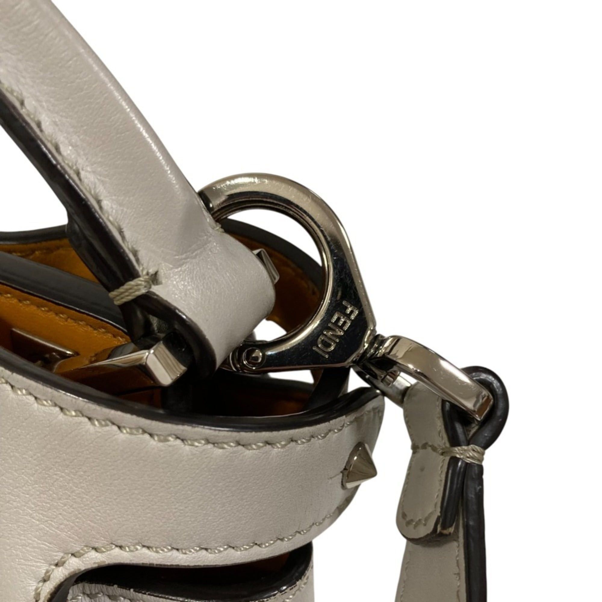 Fendi FENDI Peekaboo Iconic Essential 2-way Handbag/Shoulder Bag 8BN302 Gray Women's Luxs Pre-owned Brands Size ONE SIZE - 20 Thumbnail