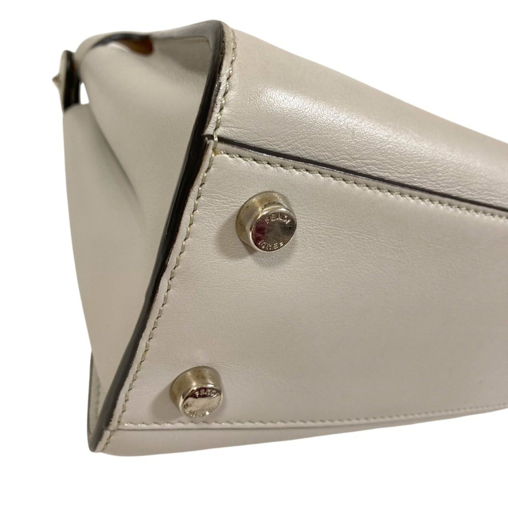 Fendi FENDI Peekaboo Iconic Essential 2-way Handbag/Shoulder Bag 8BN302 Gray Women's Luxs Pre-owned Brands Size ONE SIZE - 14 Thumbnail