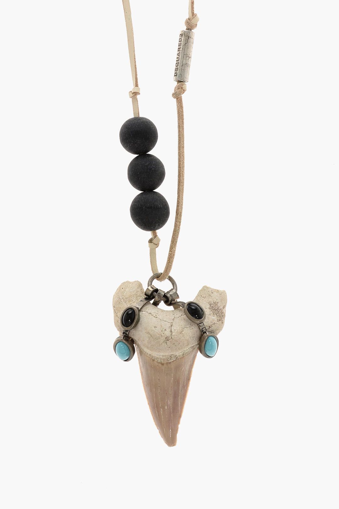 Dsquared2 Leather Necklace With Shark Tooth Pendant Size ONE SIZE - 2 Thumbnail
