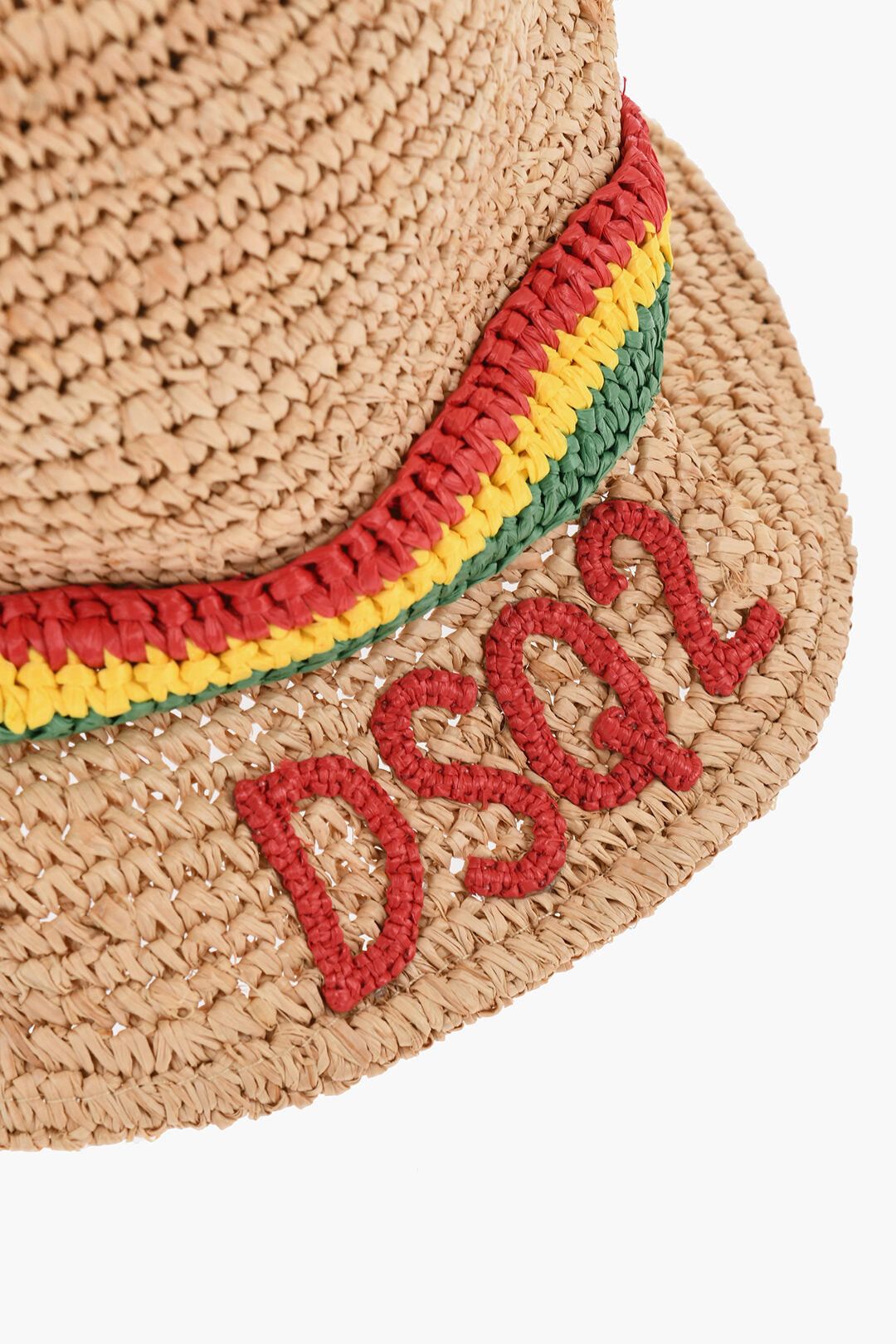 Dsquared2 Raffia Bucket Hat with Embroidery Size ONE SIZE - 2 Thumbnail