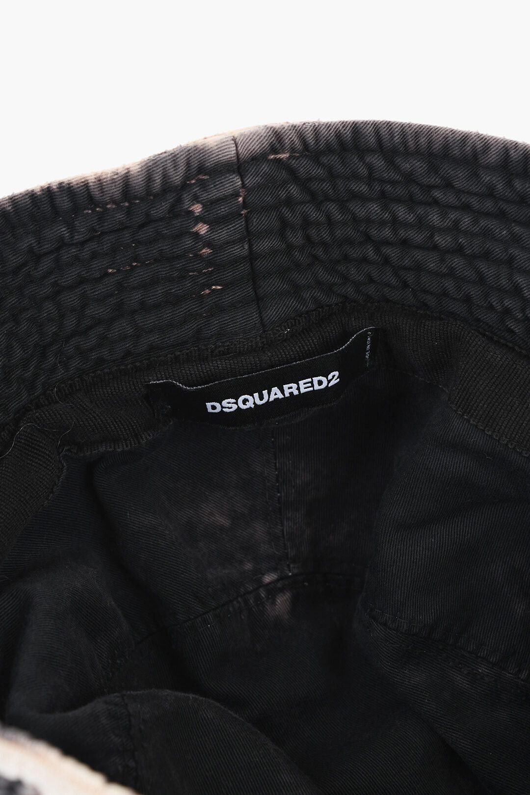 Dsquared2 Cotton Bucket Hat with Acid Wash Effect Size ONE SIZE - 3 Thumbnail
