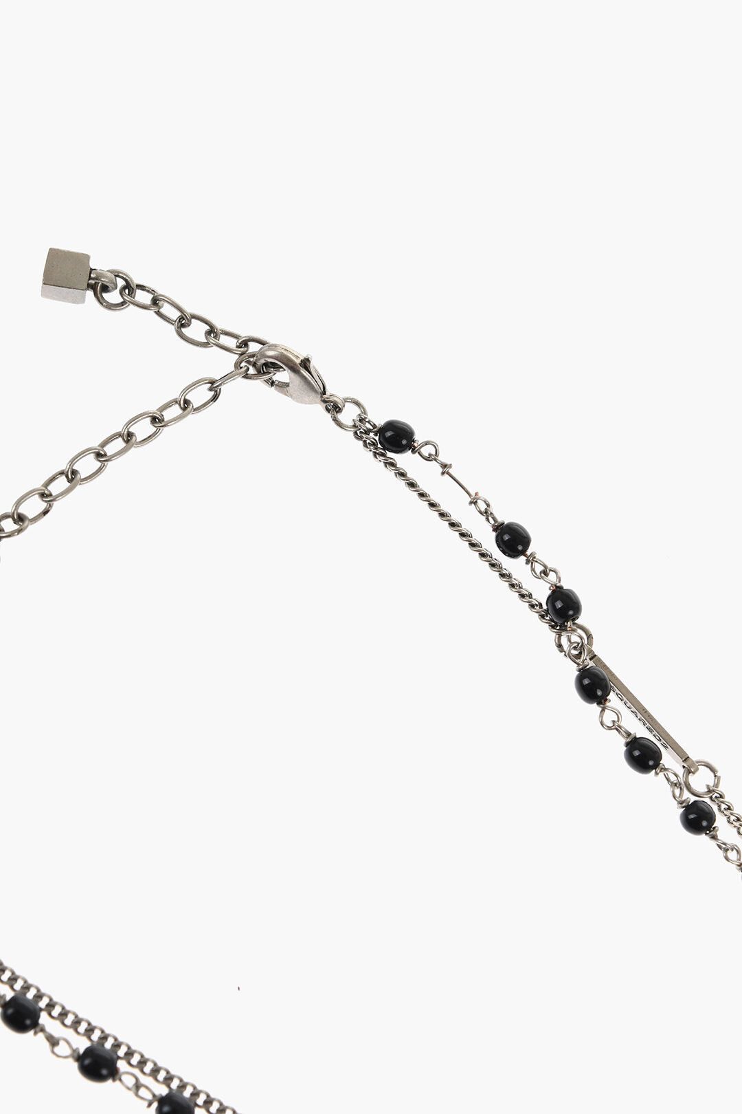 Dsquared2 Chain Necklace D2 SURF with Charm and Beads Size ONE SIZE - 3 Thumbnail