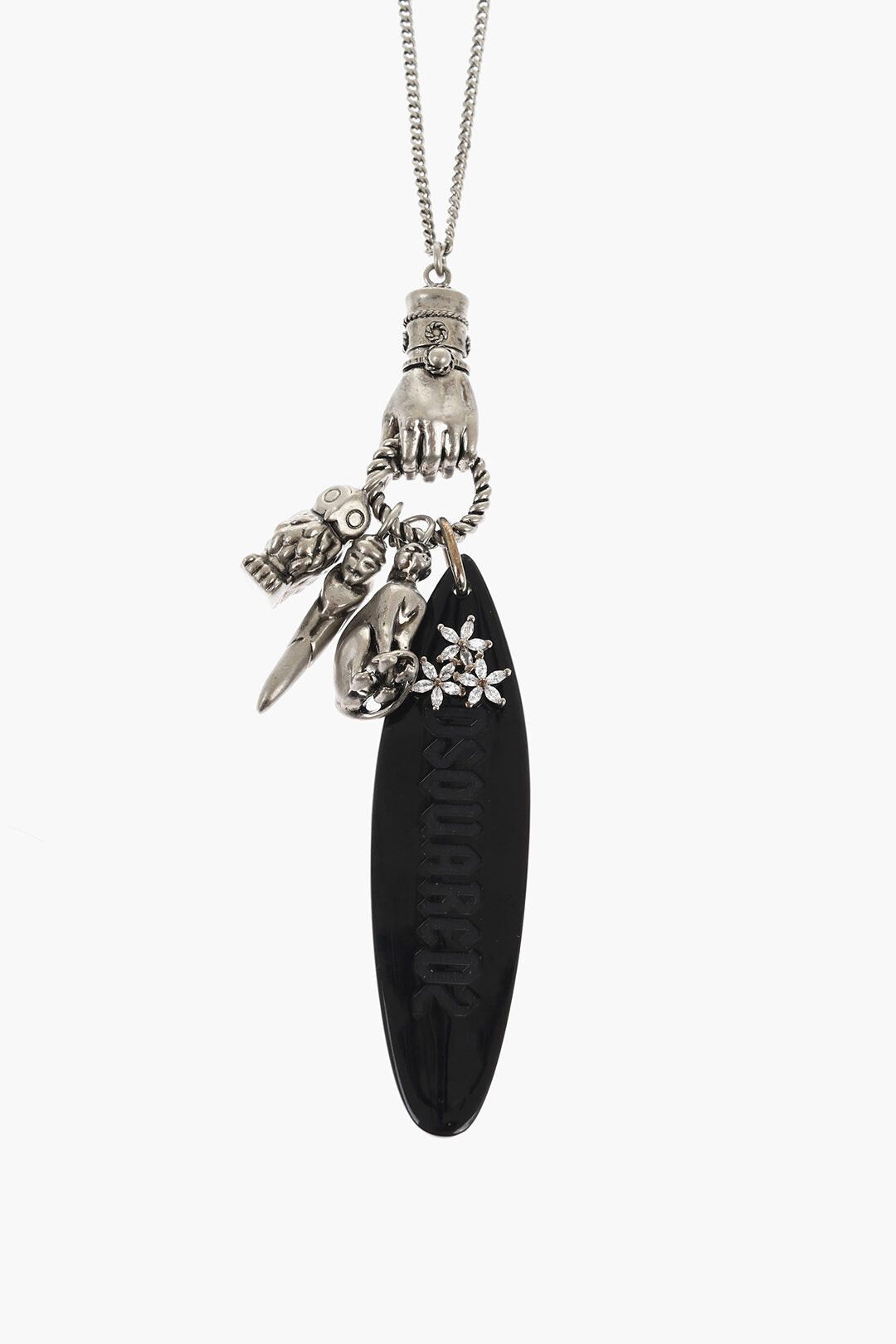 Dsquared2 Chain Necklace D2 SURF with Charm and Beads Size ONE SIZE - 2 Thumbnail