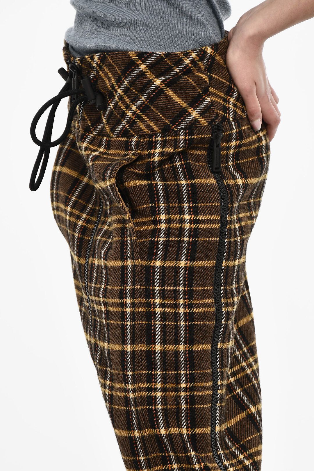 Dsquared2 Longuette Wool Skirt with Tartan Pattern and Side Zips Size XS / US 0-2 / IT 36-38 - 3 Thumbnail