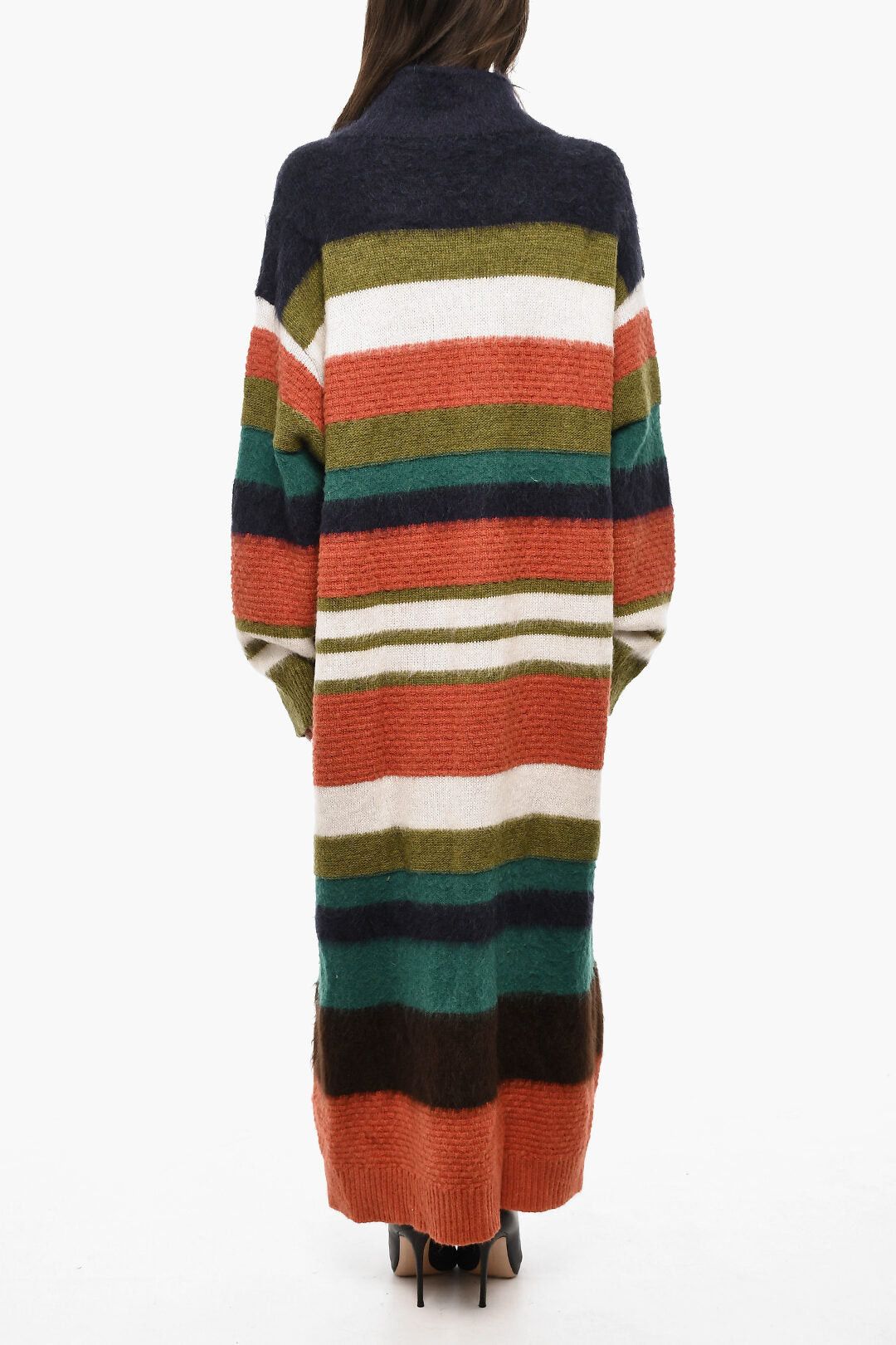Dsquared2 Long Striped Wool-Blend Cardigan Size XS / US 0-2 / IT 36-38 - 2 Thumbnail