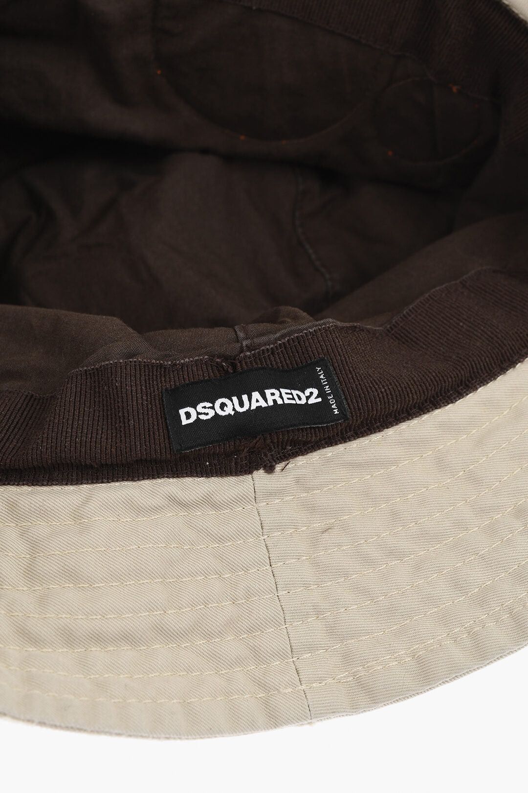 Dsquared2 Cotton Bucket Hat With Appliqués Size ONE SIZE - 4 Thumbnail