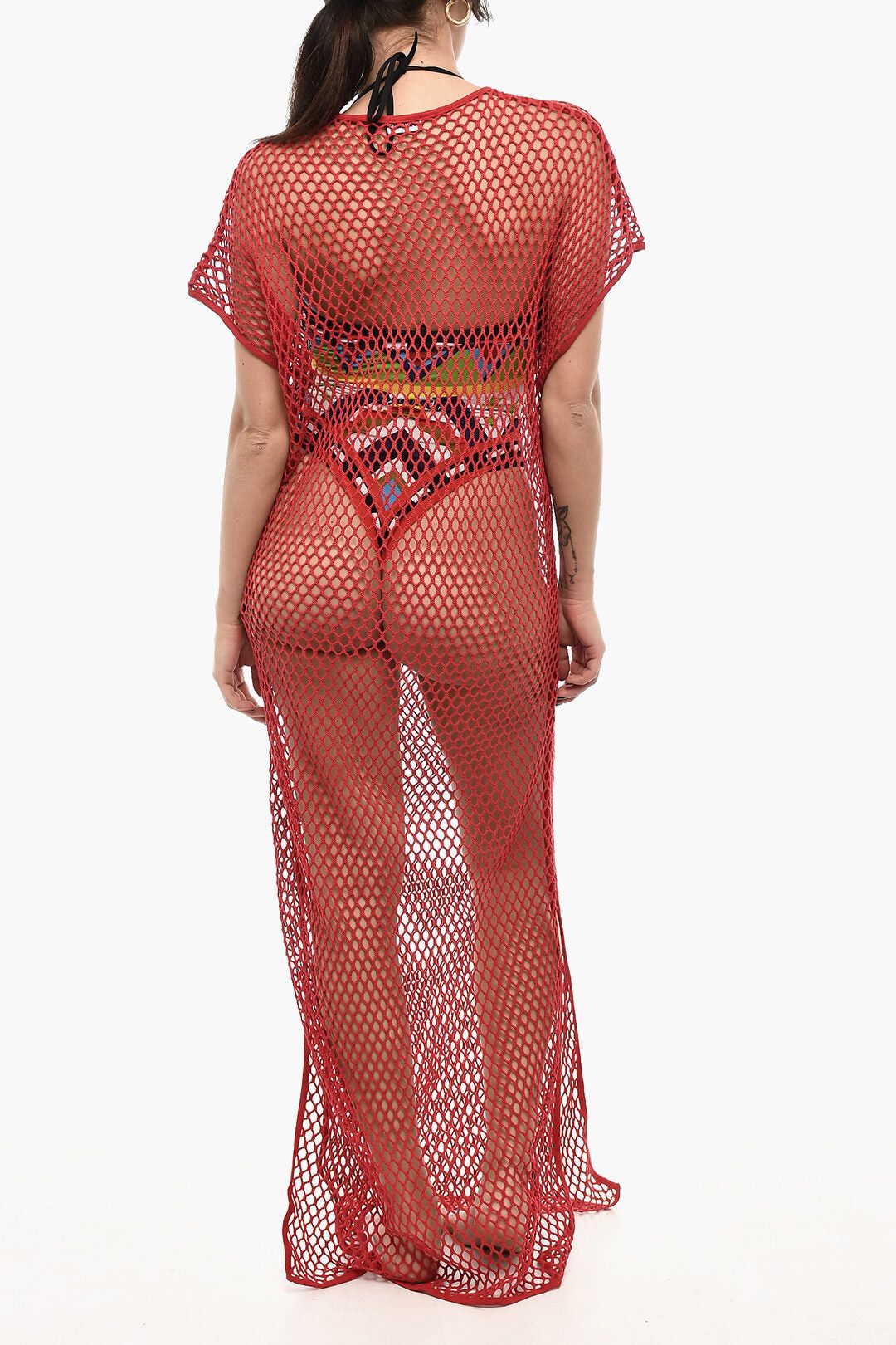 Dsquared2 Maxi Openwork Cover-Up Dress Size ONE SIZE - 2 Thumbnail
