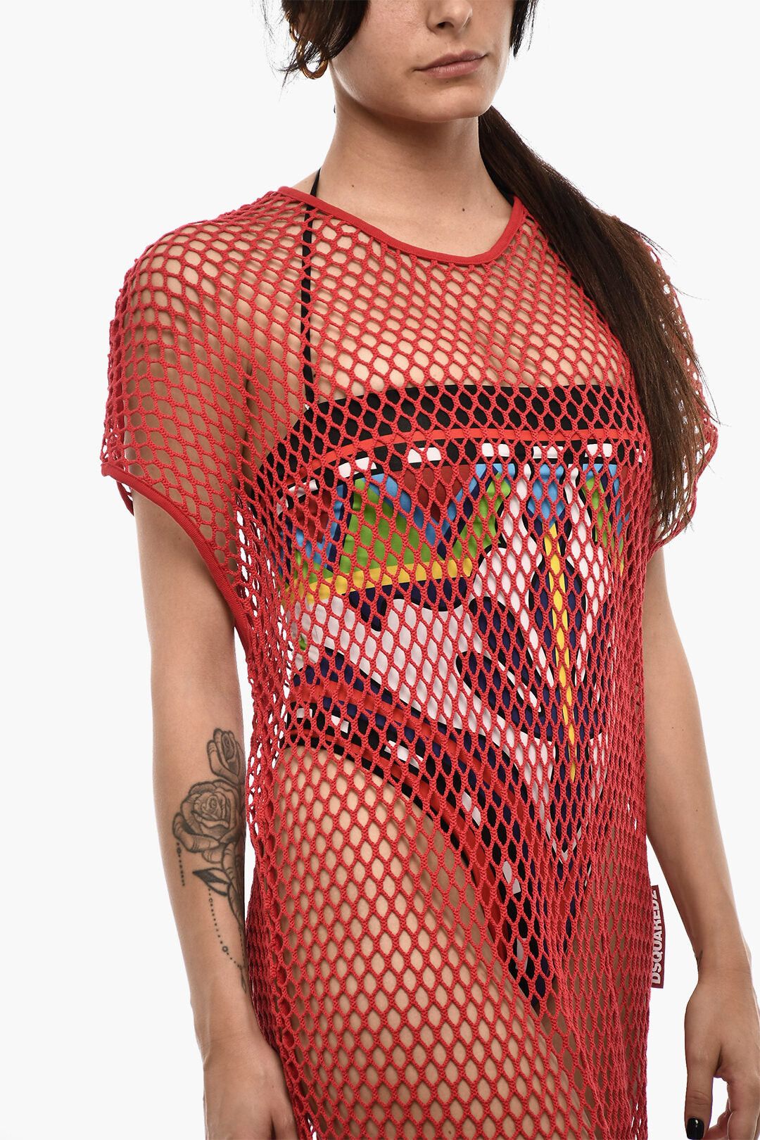 Dsquared2 Maxi Openwork Cover-Up Dress Size ONE SIZE - 3 Thumbnail