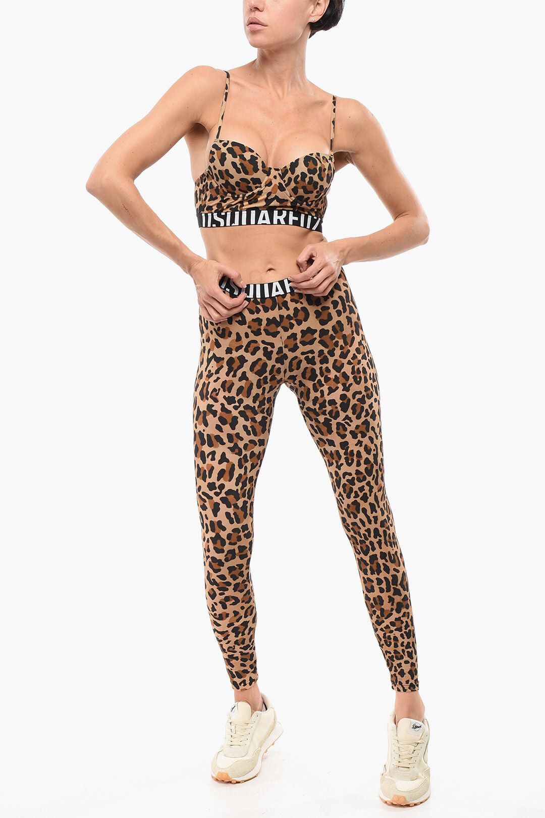 Dsquared2 Microfiber Animal-Print Bralette Size ONE SIZE - 4 Thumbnail