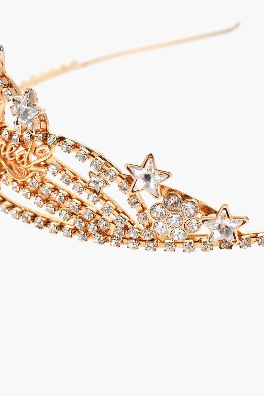 Dsquared2 Gold-Effect Jeweled Headband Size ONE SIZE - 2 Thumbnail