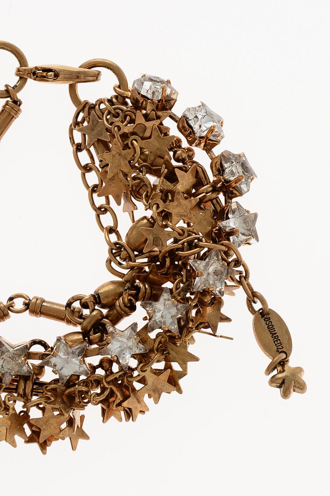 Dsquared2 Gold-Effect Bracelet with Jewels Size ONE SIZE - 2 Thumbnail