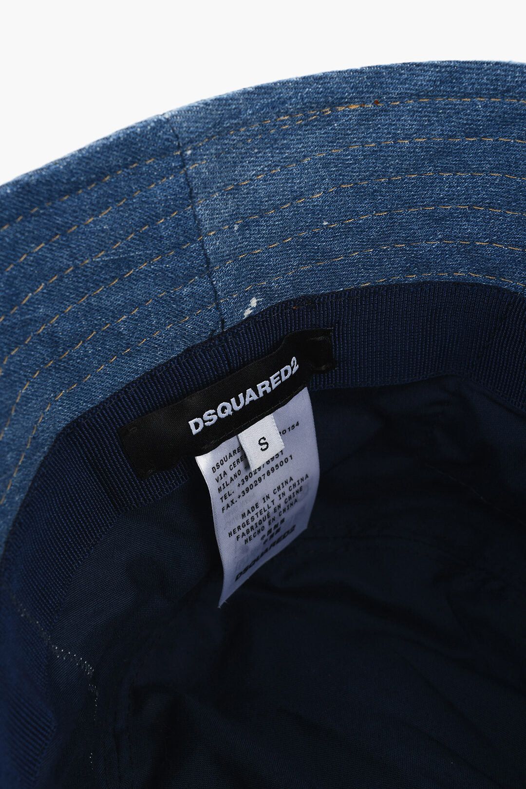 Dsquared2 Denim Bucket Hat with Ricao Betty Boop Size ONE SIZE - 3 Thumbnail