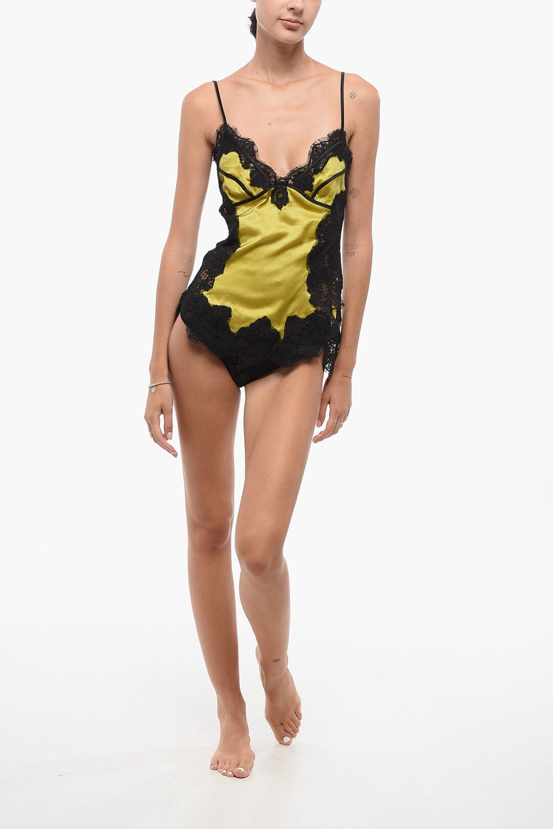 Dsquared2 Two-Tone Lace Underwear Top Size ONE SIZE - 4 Thumbnail