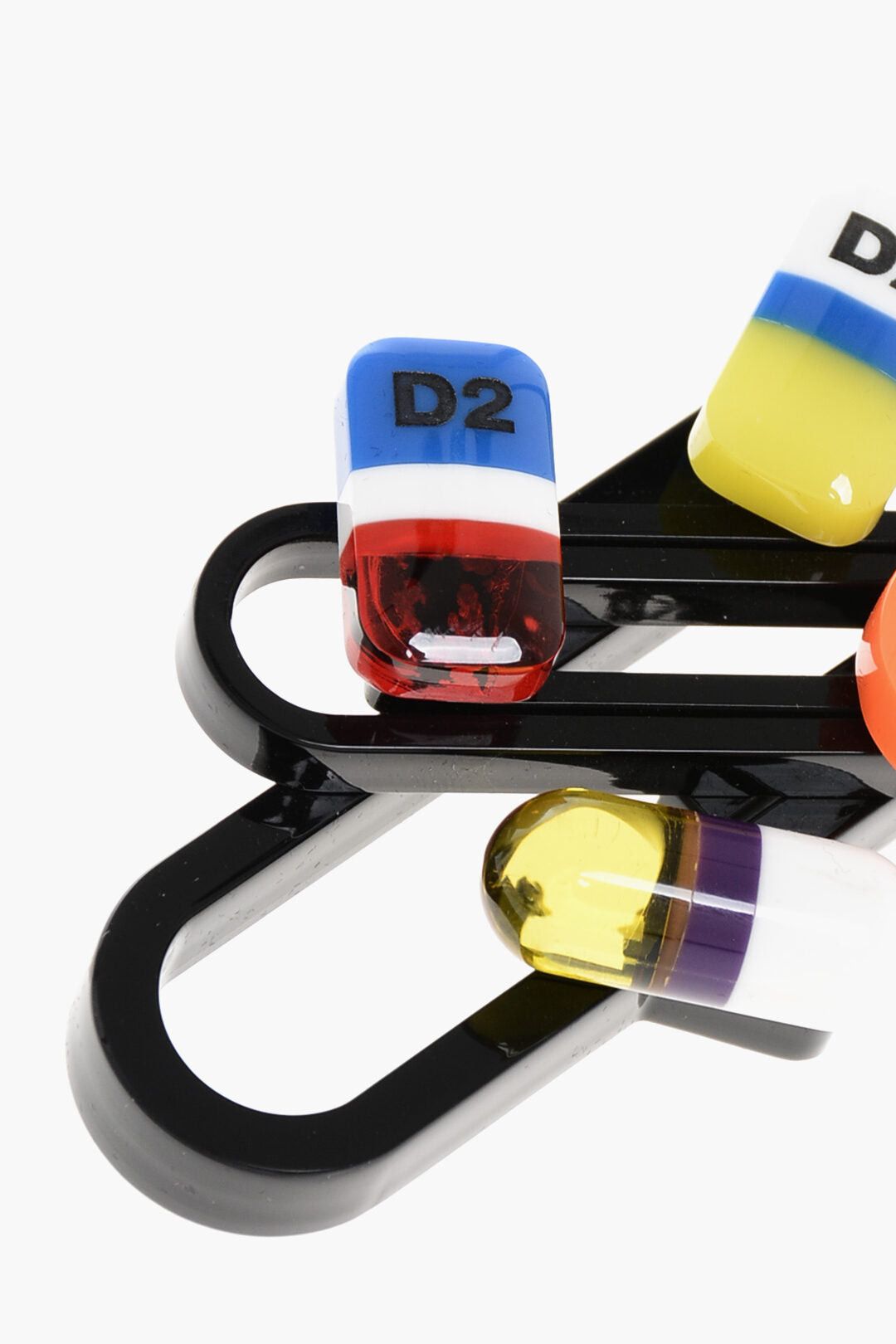 Dsquared2 Solid-Color Brooch with Appliqués Size ONE SIZE - 3 Thumbnail