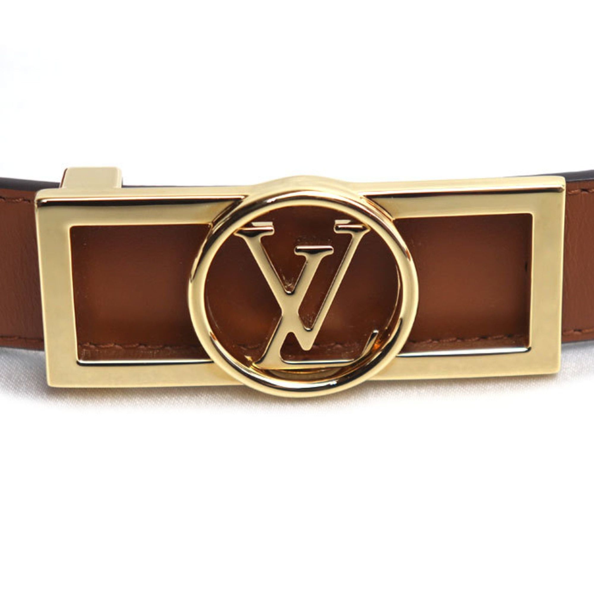 Louis Vuitton Louis Vuitton Dauphine 25mm Reversible Belt Monogram Brown M0196 Women's Size 80 32 Size ONE SIZE - 3 Thumbnail