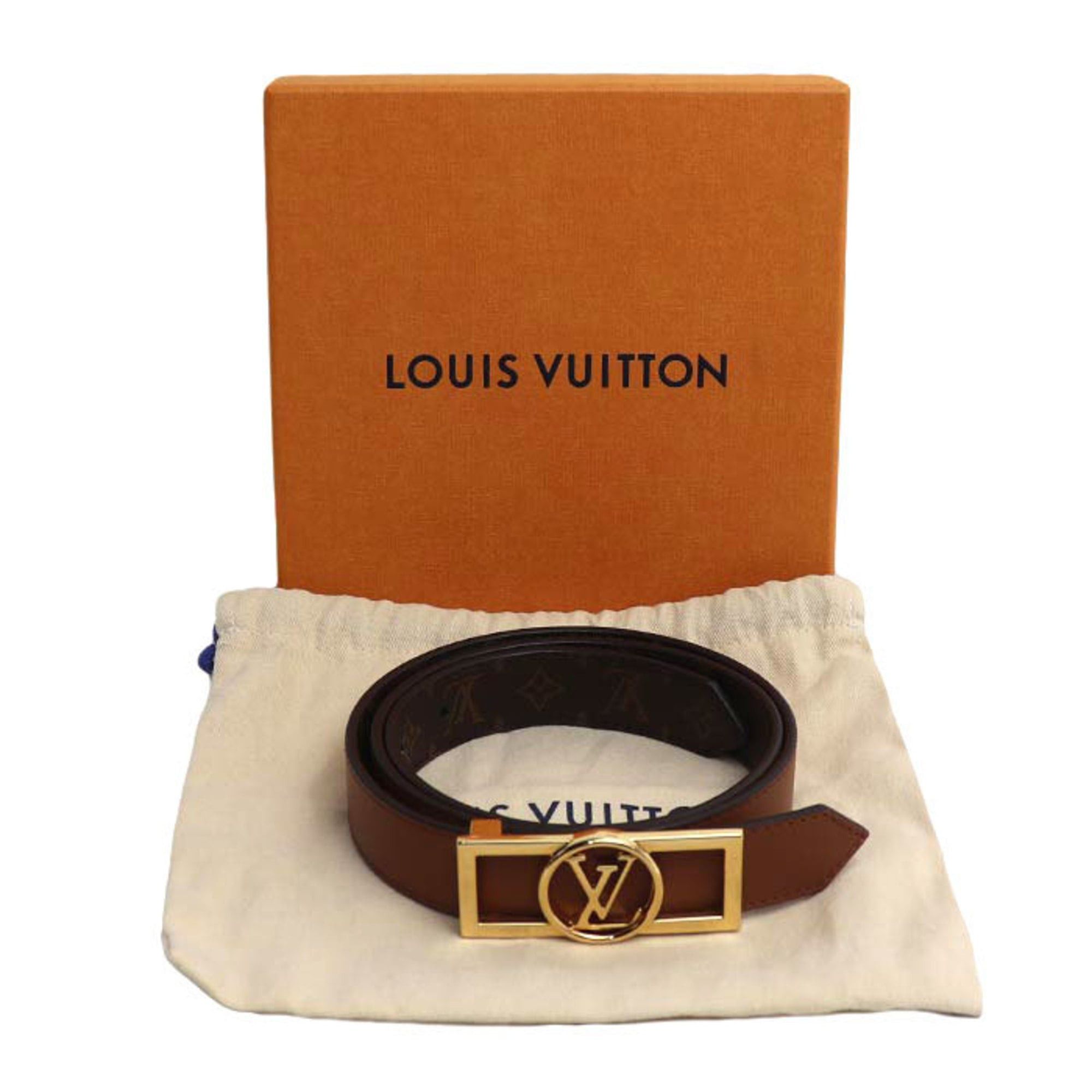 Louis Vuitton Louis Vuitton Dauphine 25mm Reversible Belt Monogram Brown M0196 Women's Size 80 32 Size ONE SIZE - 7 Thumbnail