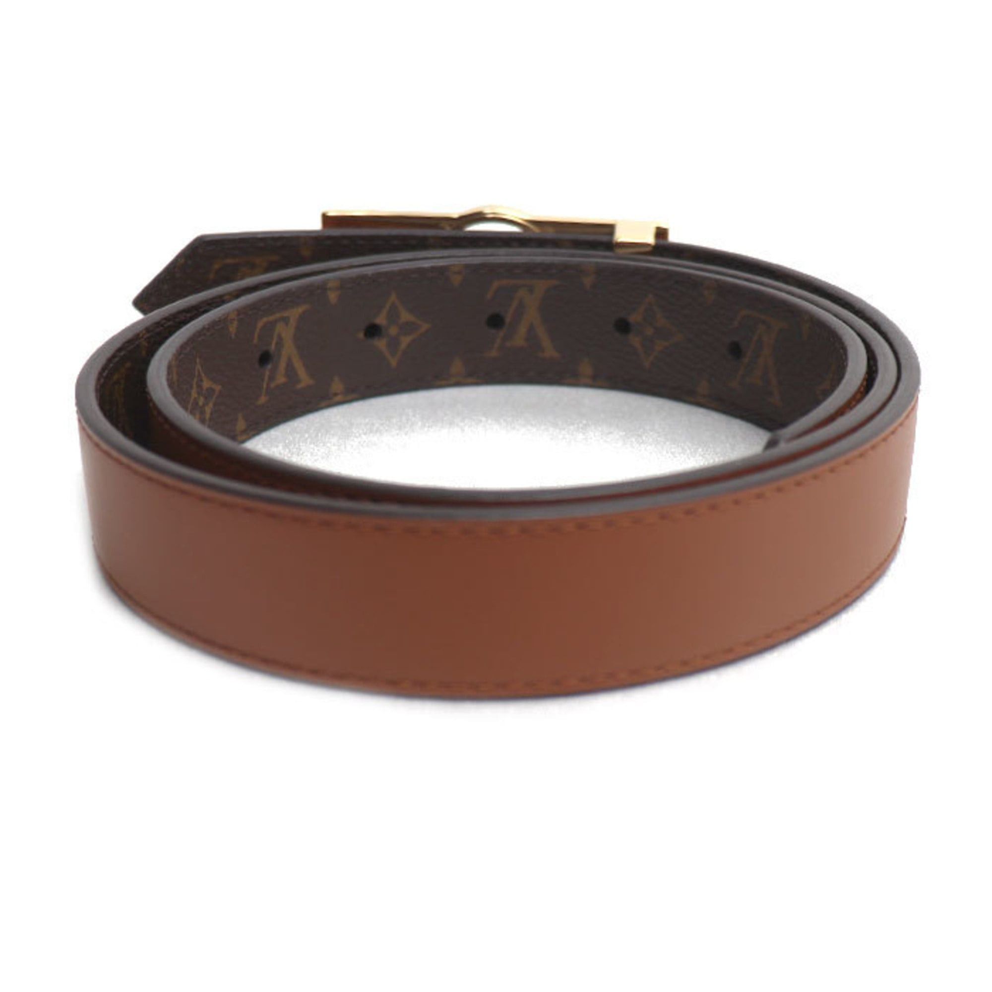 Louis Vuitton Louis Vuitton Dauphine 25mm Reversible Belt Monogram Brown M0196 Women's Size 80 32 Size ONE SIZE - 2 Thumbnail