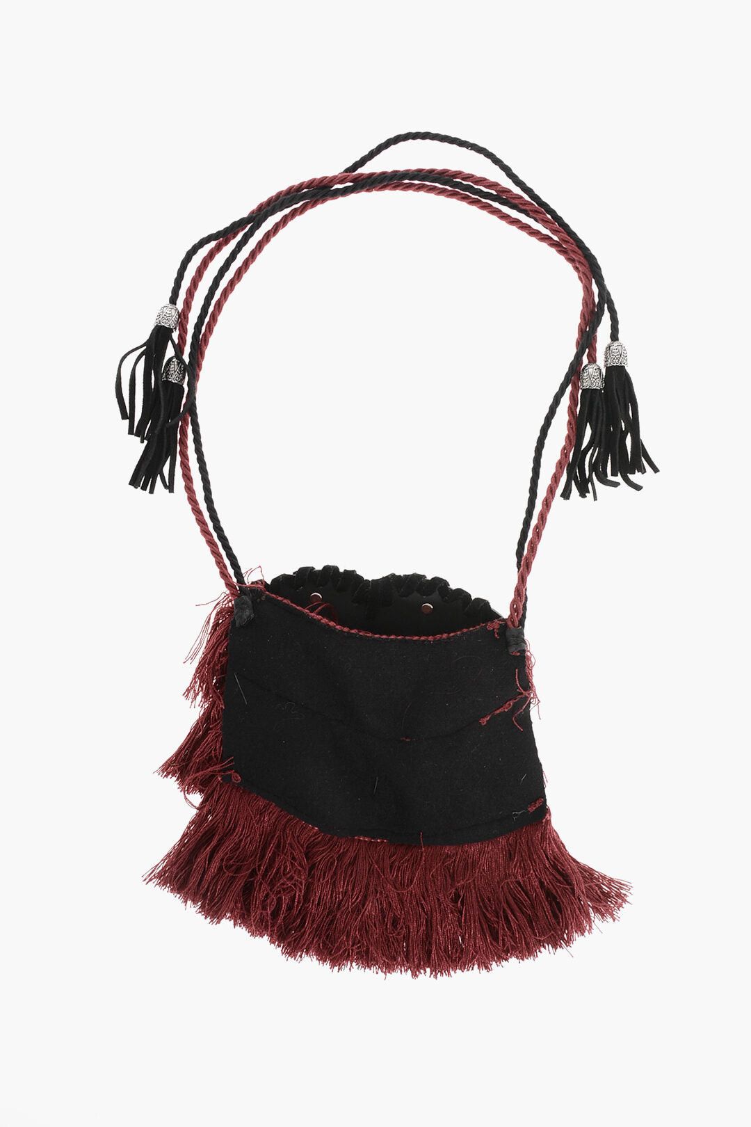 Dsquared2 Leather and Metal Plastron Necklace with Fringes Size ONE SIZE - 3 Thumbnail