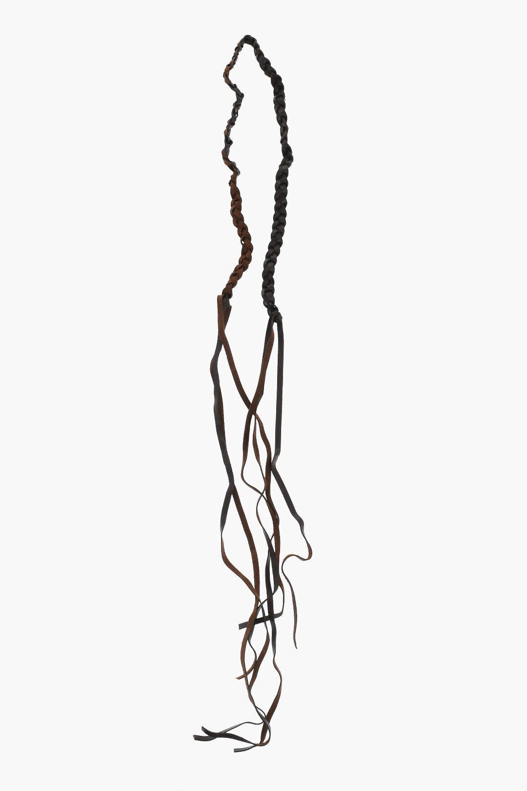 Dsquared2 Braided Leather Necklace RODEO BOY Size ONE SIZE - 2 Thumbnail