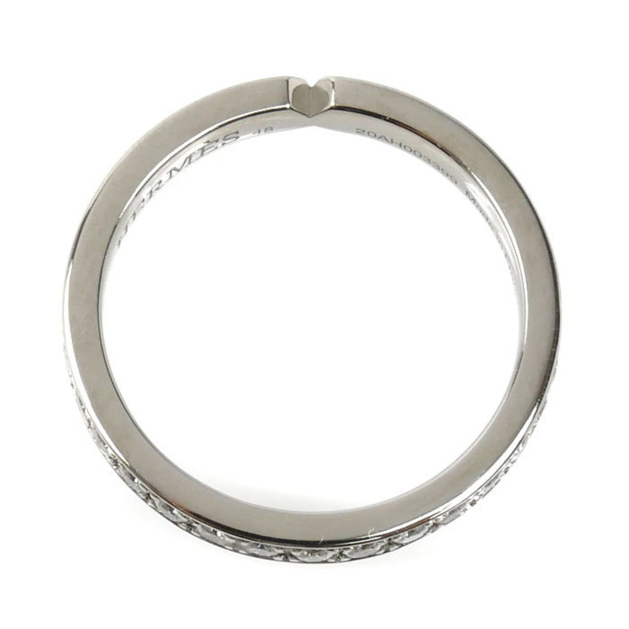 Hermes HERMES Pt950 Platinum Everkelly Ring H119668B 00048 Diamond 0.41ct 48 3.1g Women's Size ONE SIZE - 4 Thumbnail