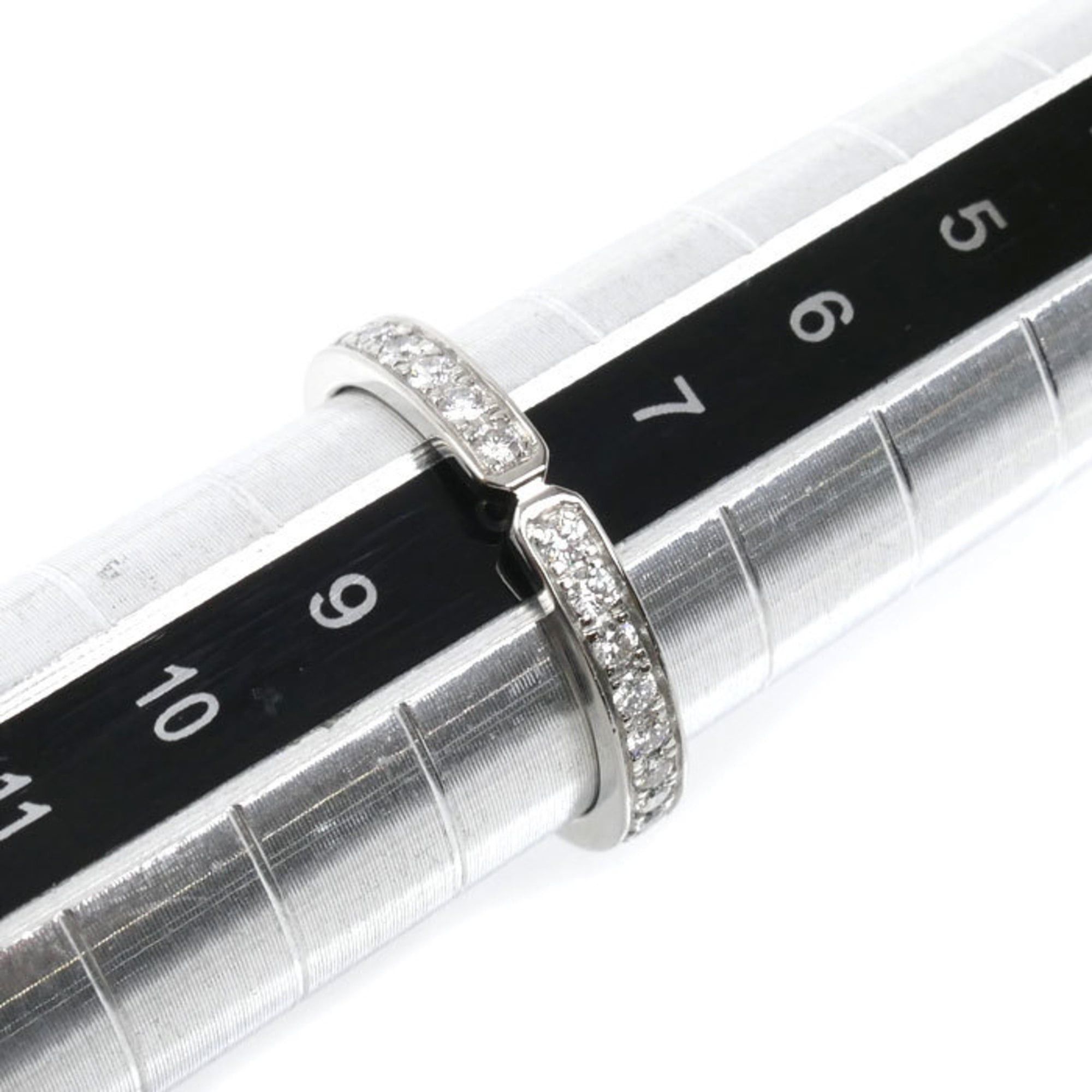 Hermes HERMES Pt950 Platinum Everkelly Ring H119668B 00048 Diamond 0.41ct 48 3.1g Women's Size ONE SIZE - 6 Thumbnail