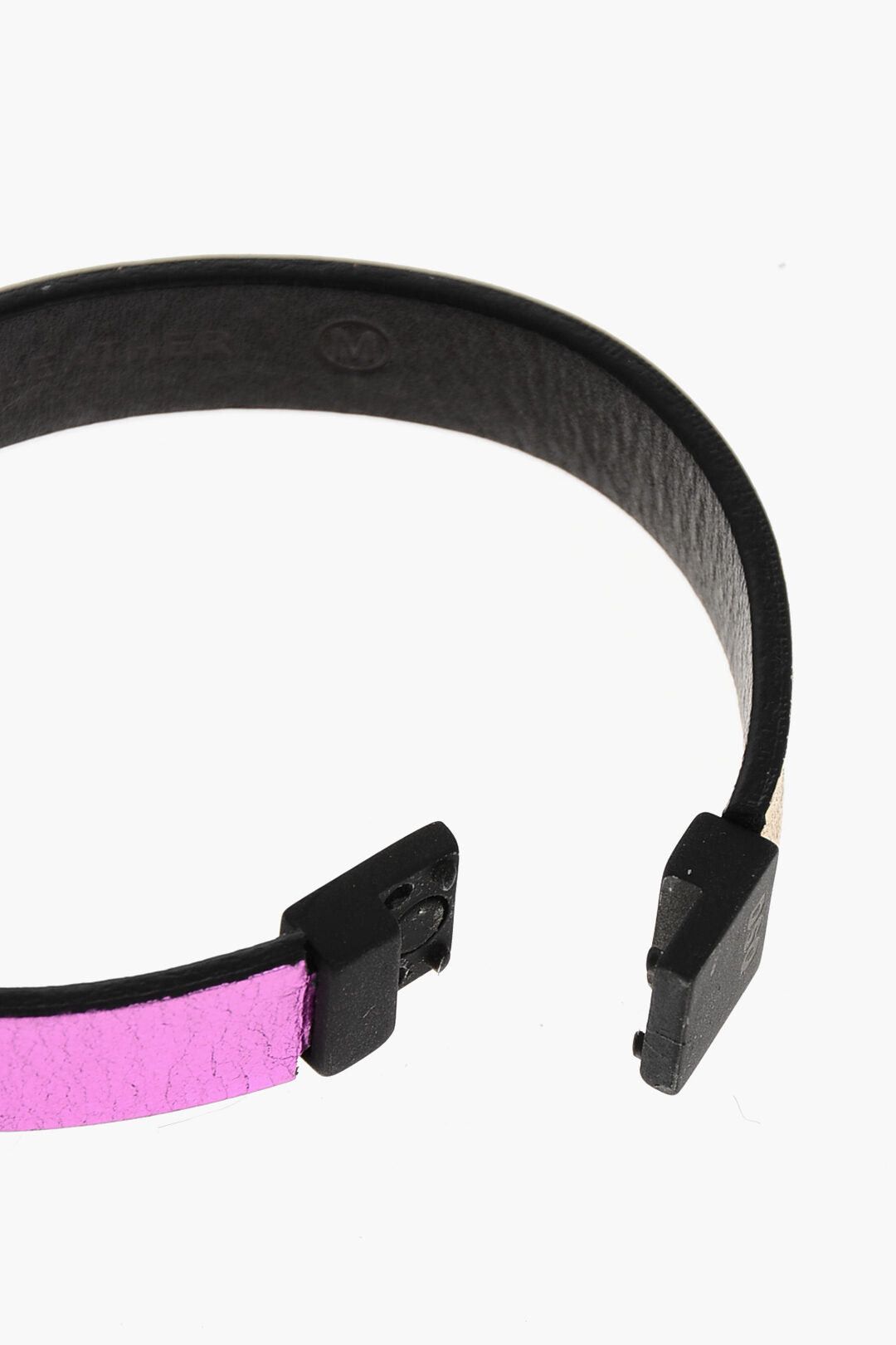 Dsquared2 Leather Bracelet with Metallic Details Size ONE SIZE - 3 Thumbnail