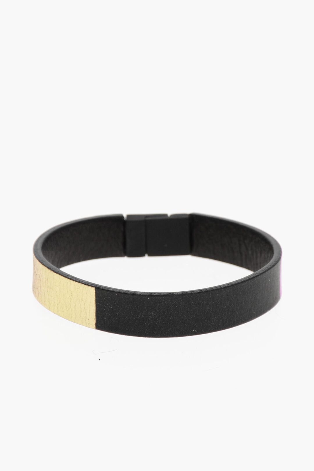 Dsquared2 Leather Bracelet with Metallic Details Size ONE SIZE - 2 Thumbnail