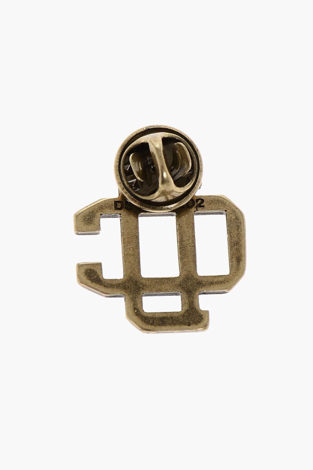 Dsquared2 Gold-Effect Monogram Brooch Size ONE SIZE - 2 Thumbnail