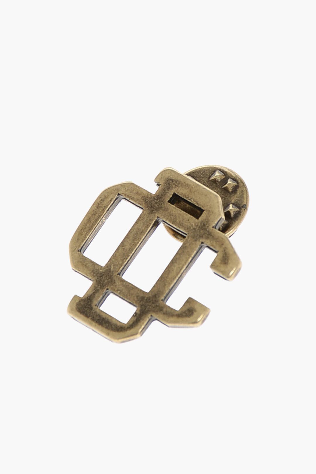Dsquared2 Gold-Effect Monogram Brooch Size ONE SIZE - 3 Thumbnail