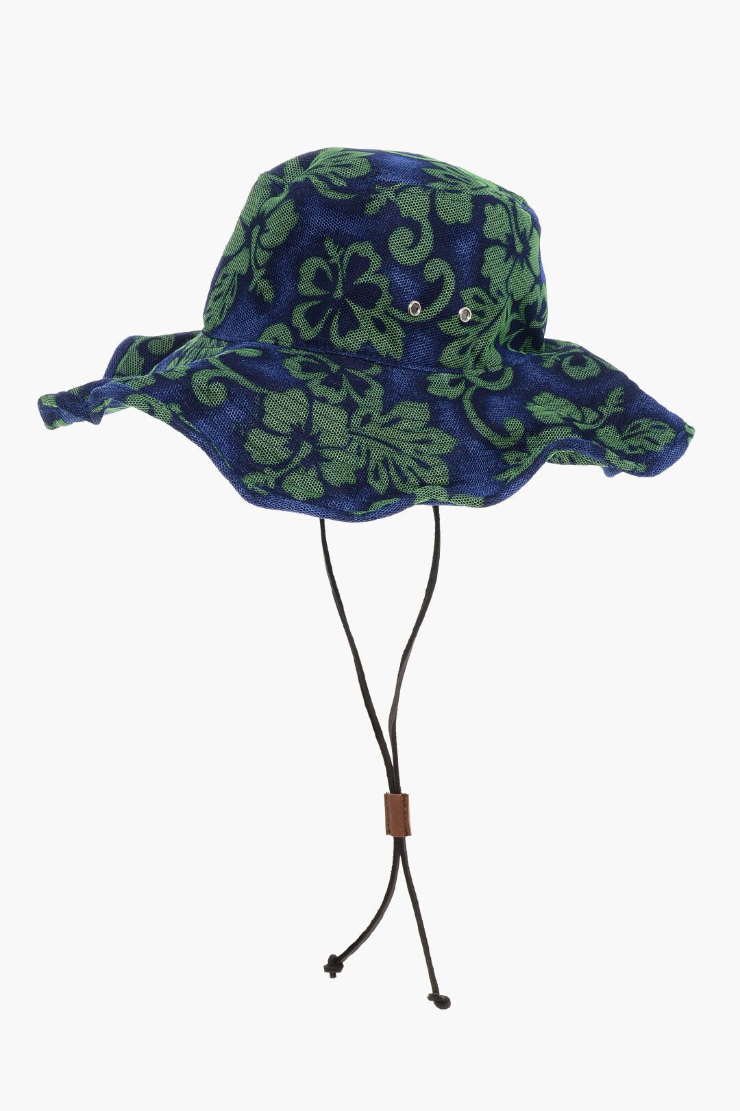 Dsquared2 Two-Tone Floppy Hat with Floral Pattern Size ONE SIZE - 3 Thumbnail