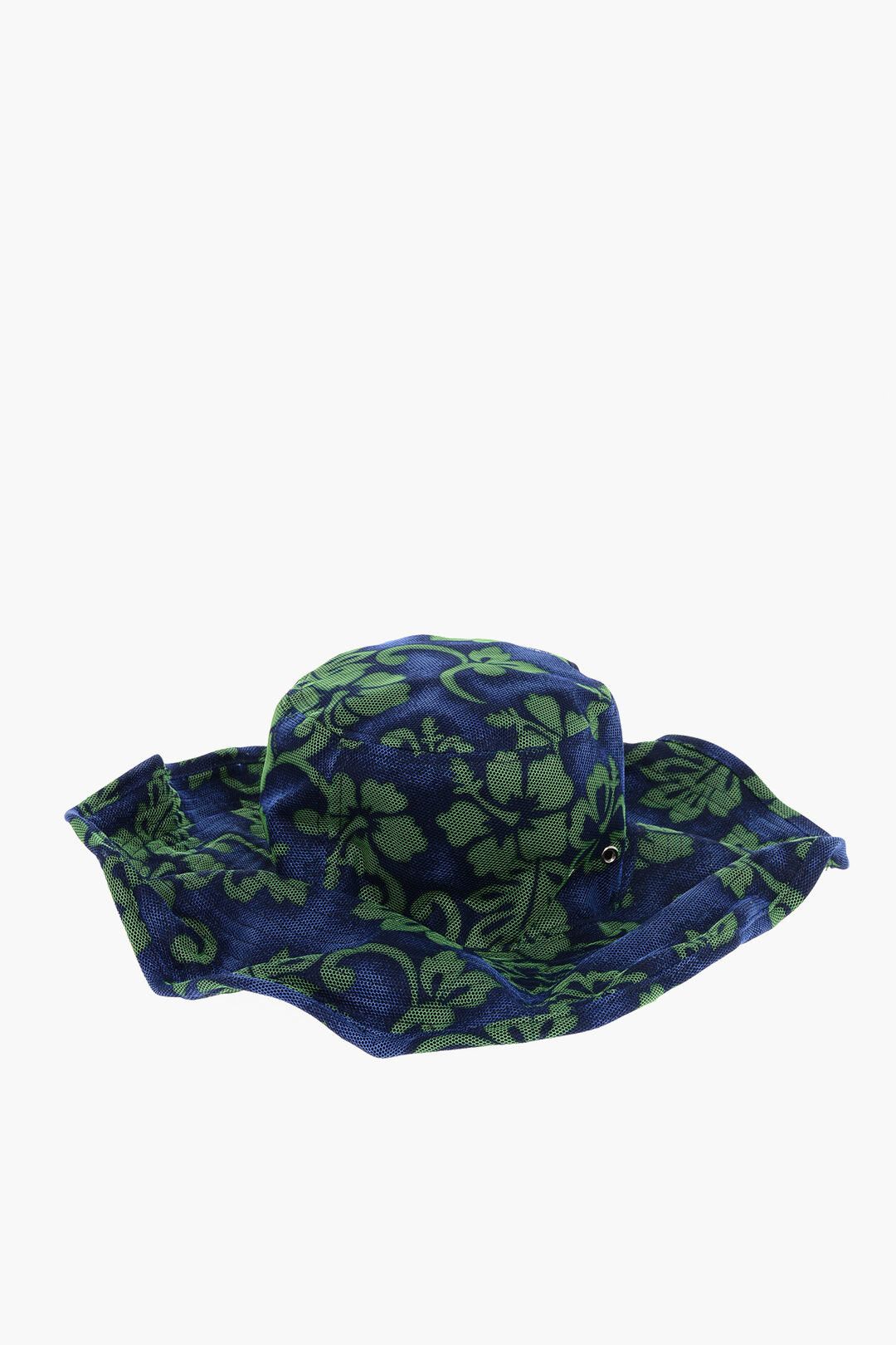 Dsquared2 Two-Tone Floppy Hat with Floral Pattern Size ONE SIZE - 2 Thumbnail