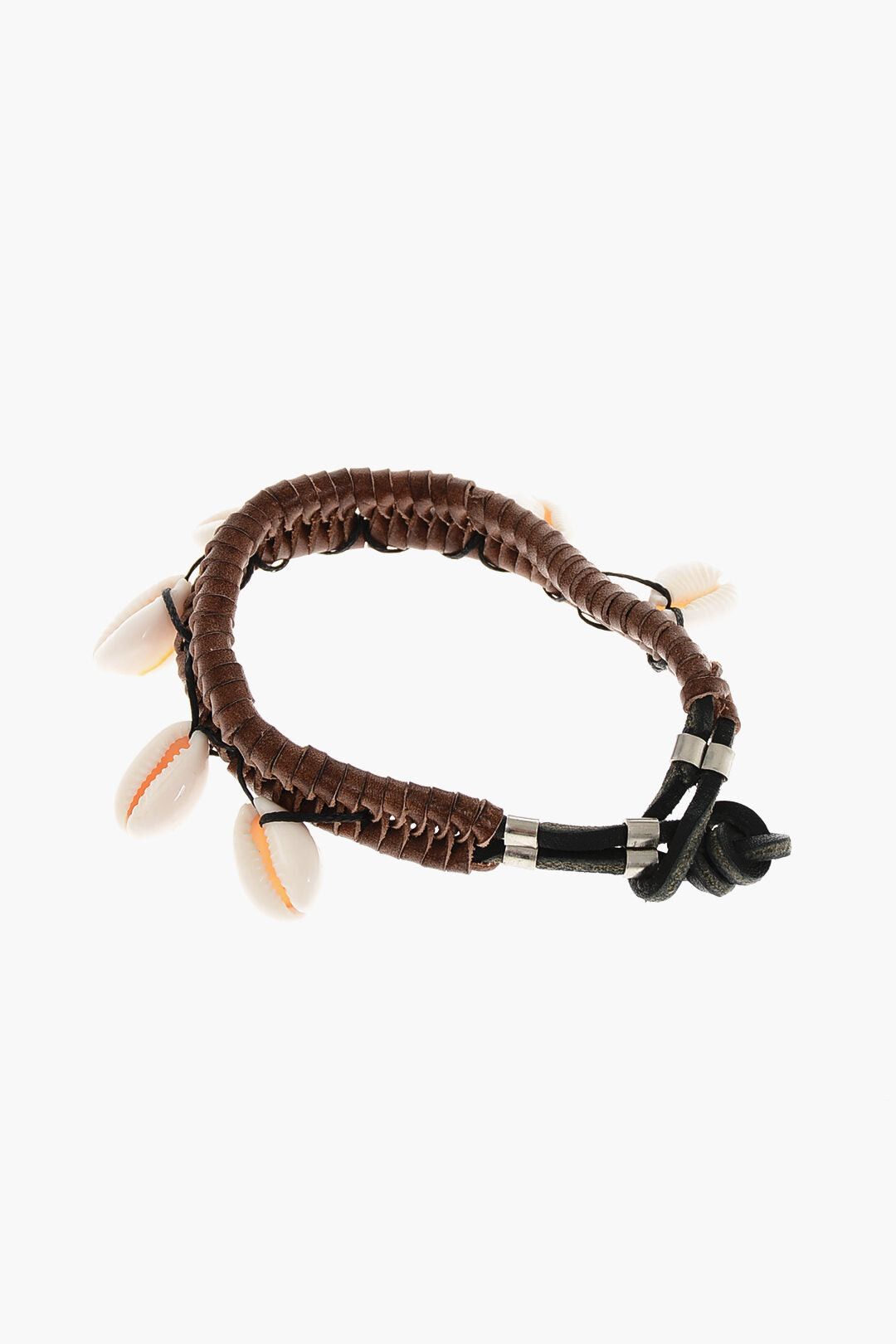 Dsquared2 Leather Anklet with Shells Size ONE SIZE - 2 Thumbnail