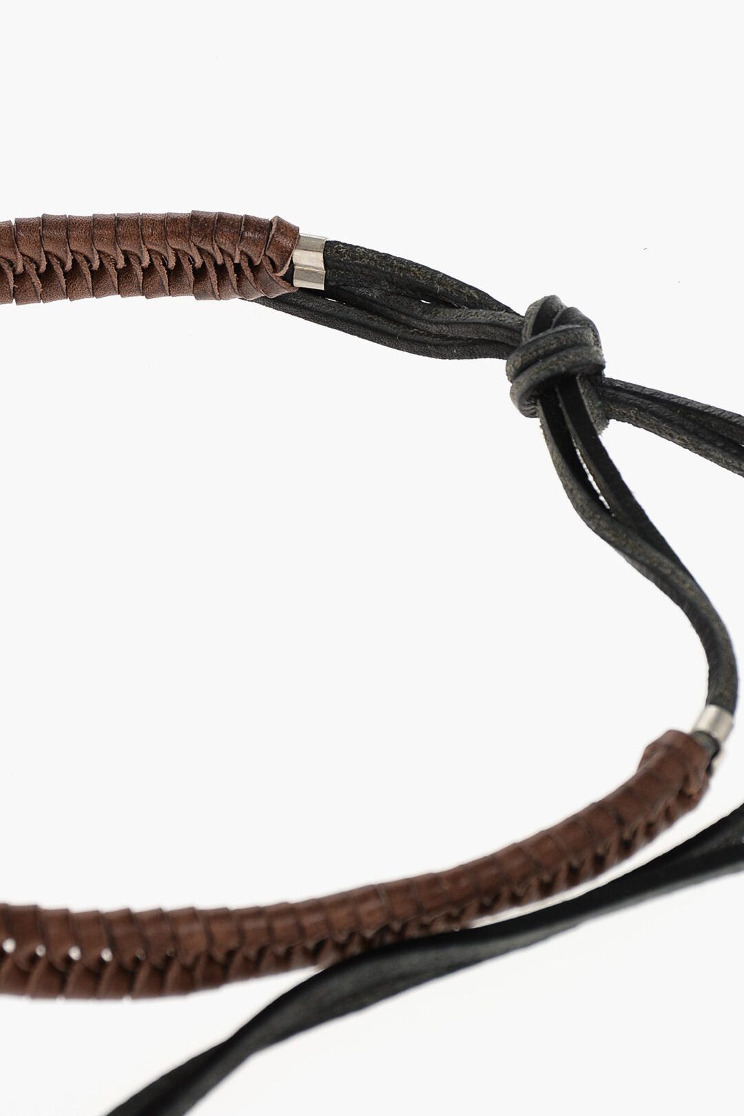 Dsquared2 Braided Leather Necklace ALOHA SPRINT embellished with Shells Size ONE SIZE - 3 Thumbnail