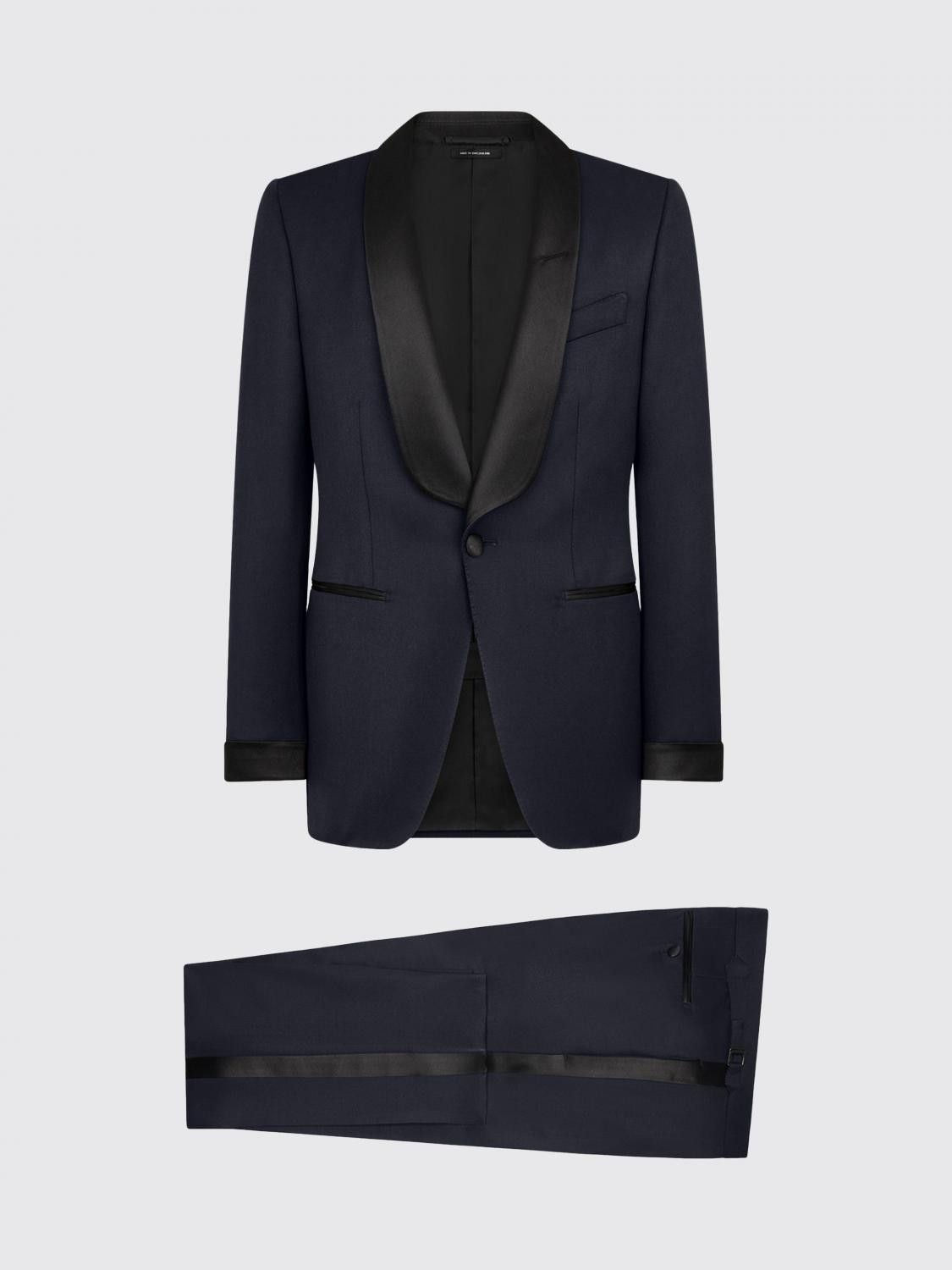 Tom Ford Tom Ford Suit Men Blue Size US L / EU 52-54 / 3 - 4 Thumbnail