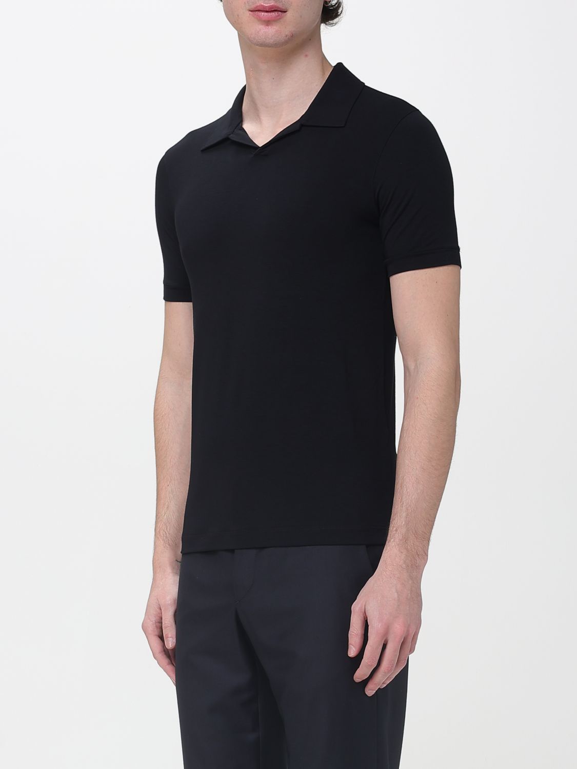 Giorgio Armani Polo Shirt Men Black